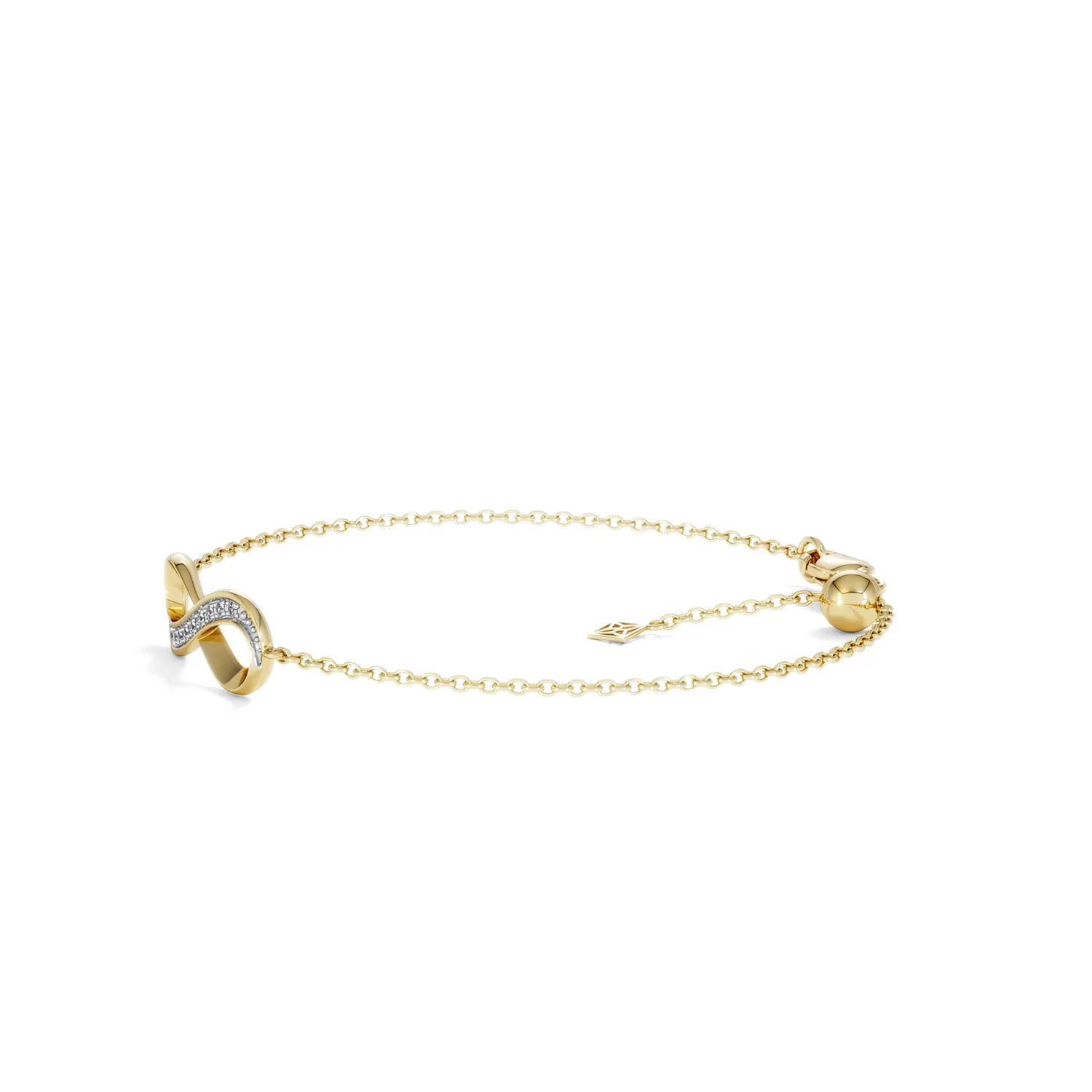 Infinity Love 0.08ct Lab Diamond Chain Bracelet in 18K Gold Vermeil - Image 73