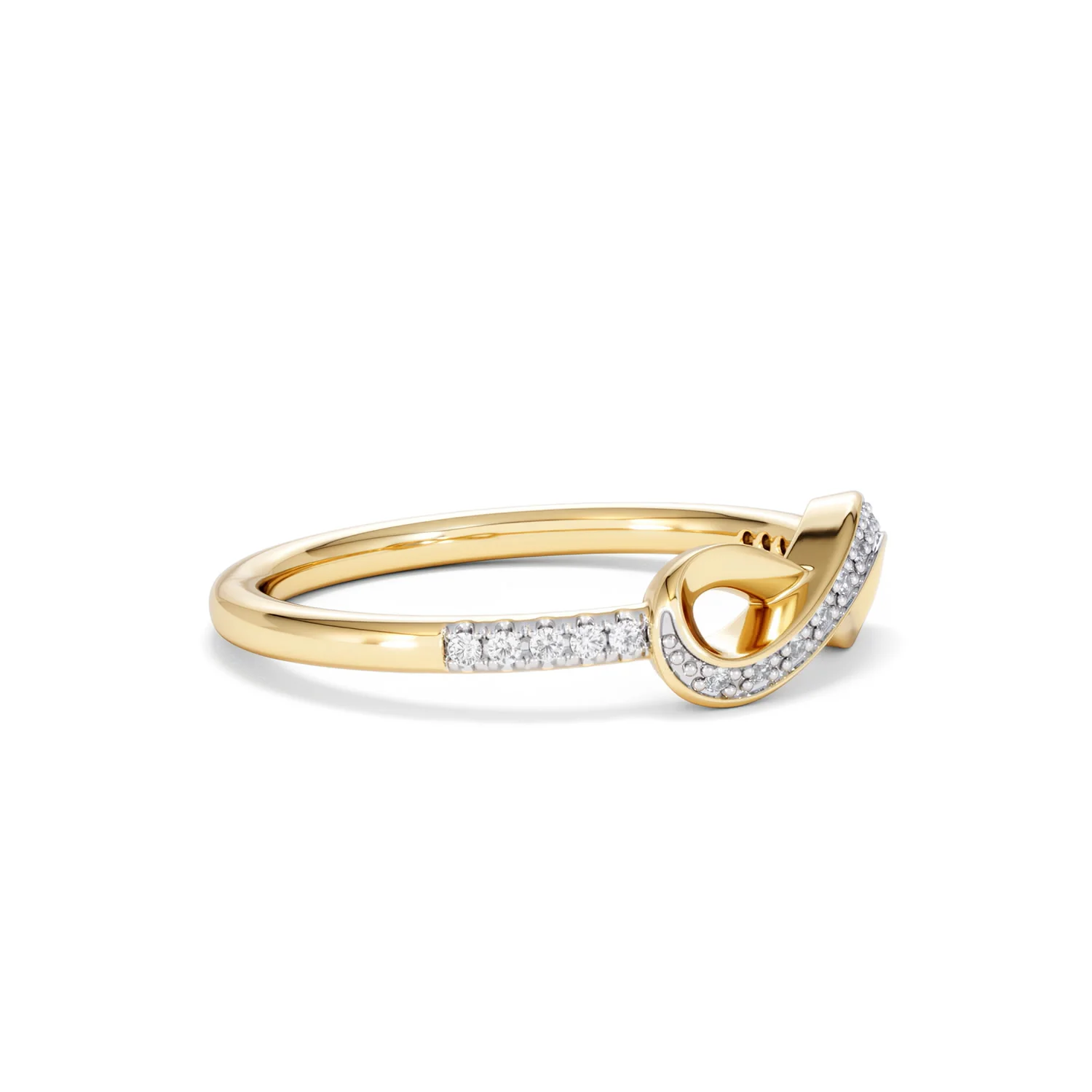 Infinity Love 0.13ct Lab Diamond Pavé Ring in 18K Gold Vermeil - Image 22