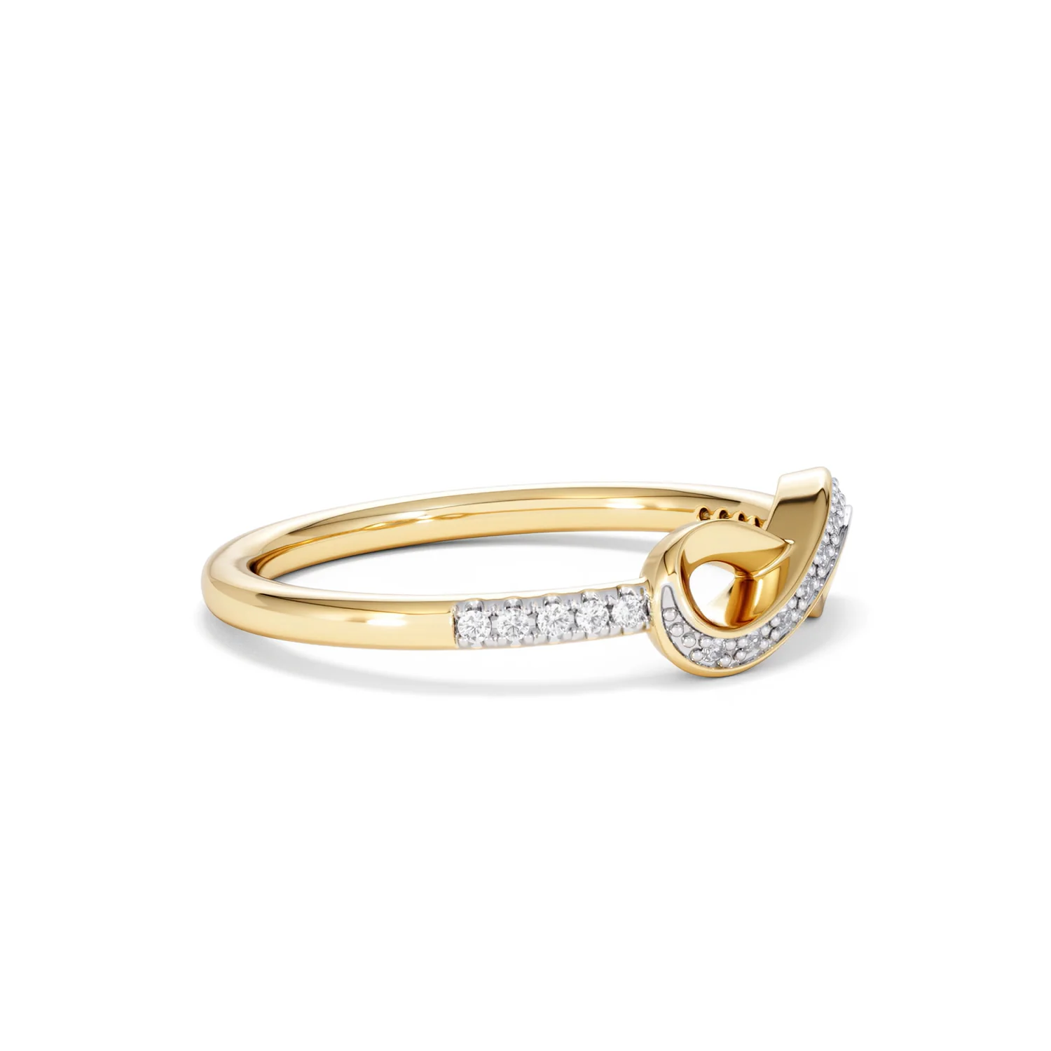 Infinity Love 0.13ct Lab Diamond Pavé Ring in 18K Gold Vermeil - Image 23