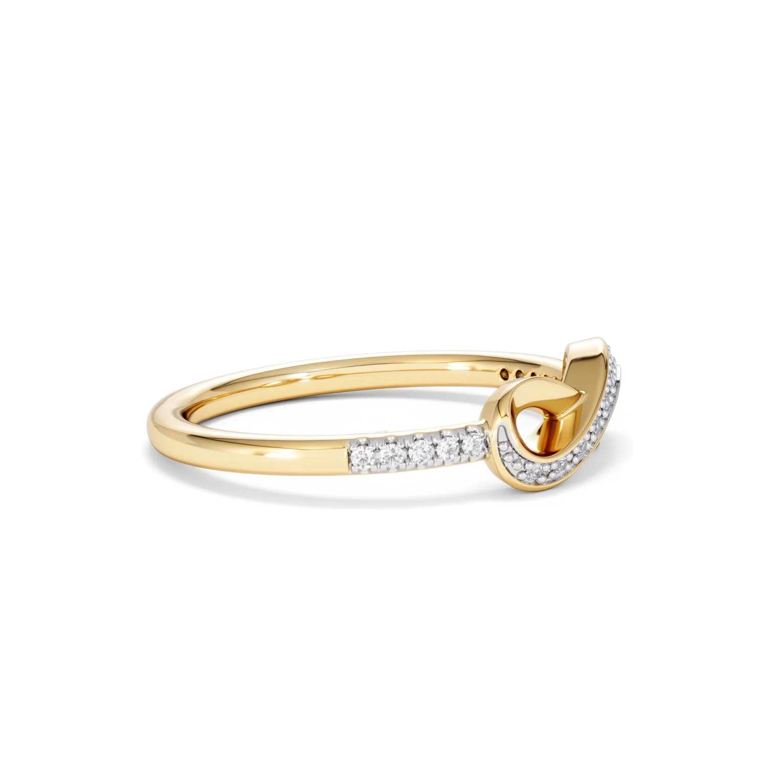 Infinity Love 0.13ct Lab Diamond Pavé Ring in 18K Gold Vermeil - Image 24