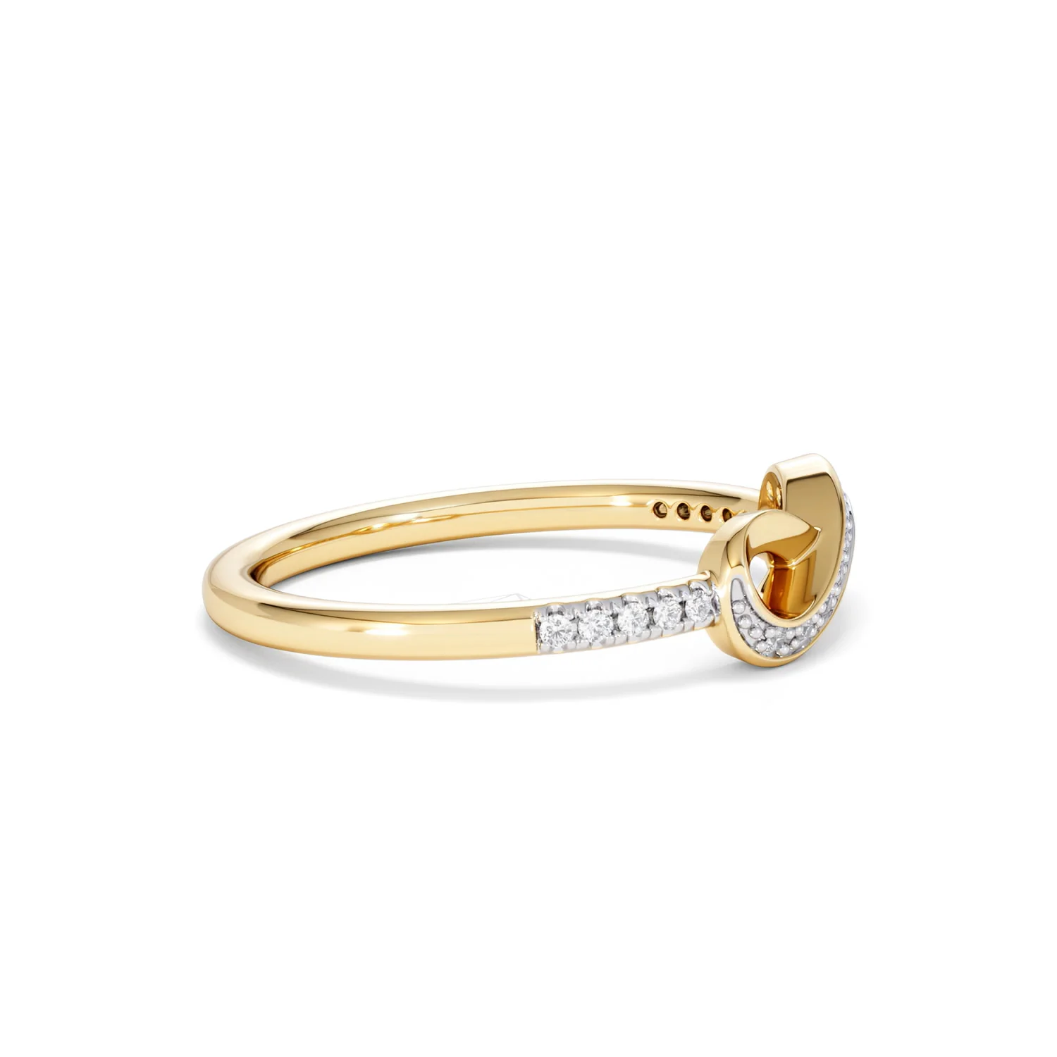Infinity Love 0.13ct Lab Diamond Pavé Ring in 18K Gold Vermeil - Image 26