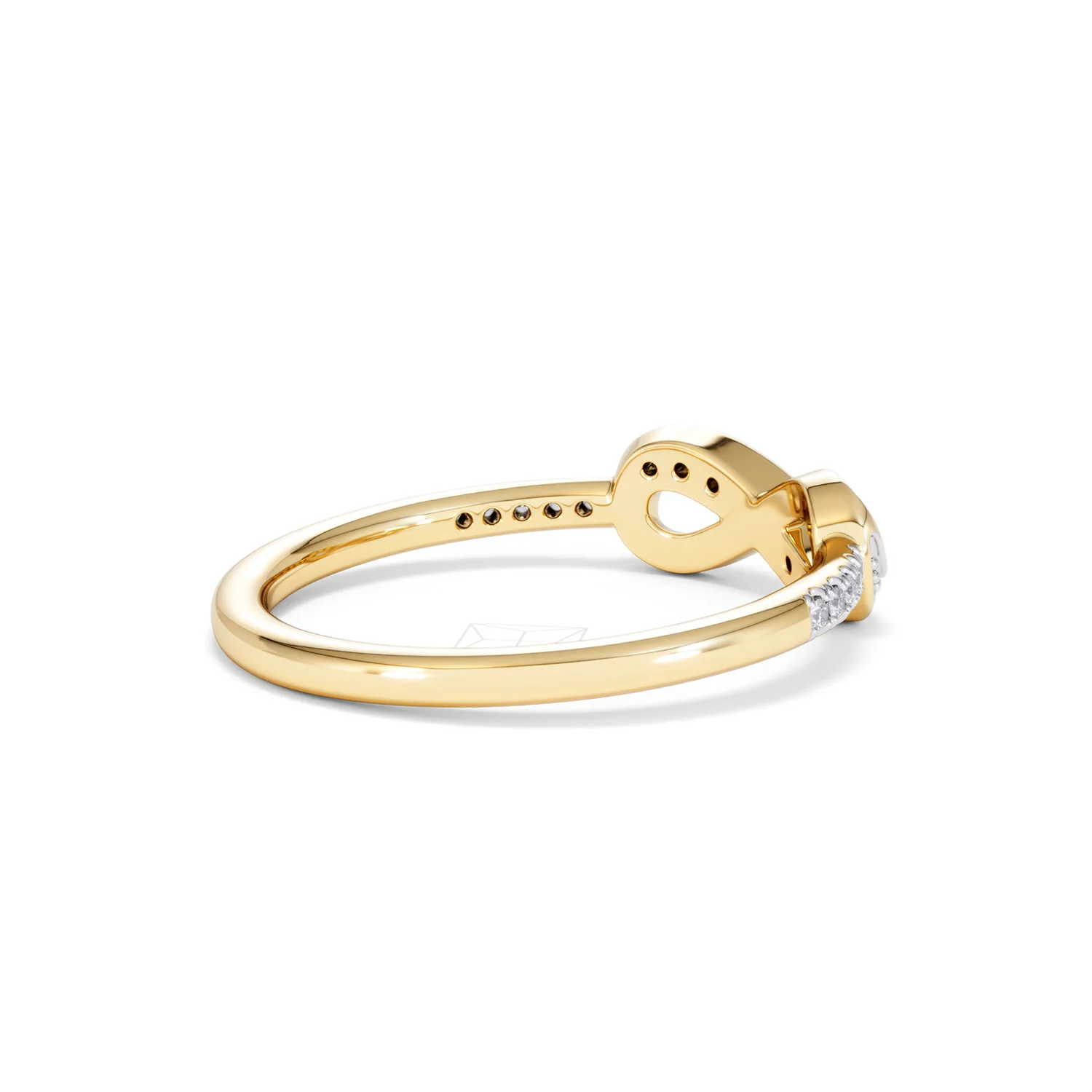 Infinity Love 0.13ct Lab Diamond Pavé Ring in 18K Gold Vermeil - Image 37