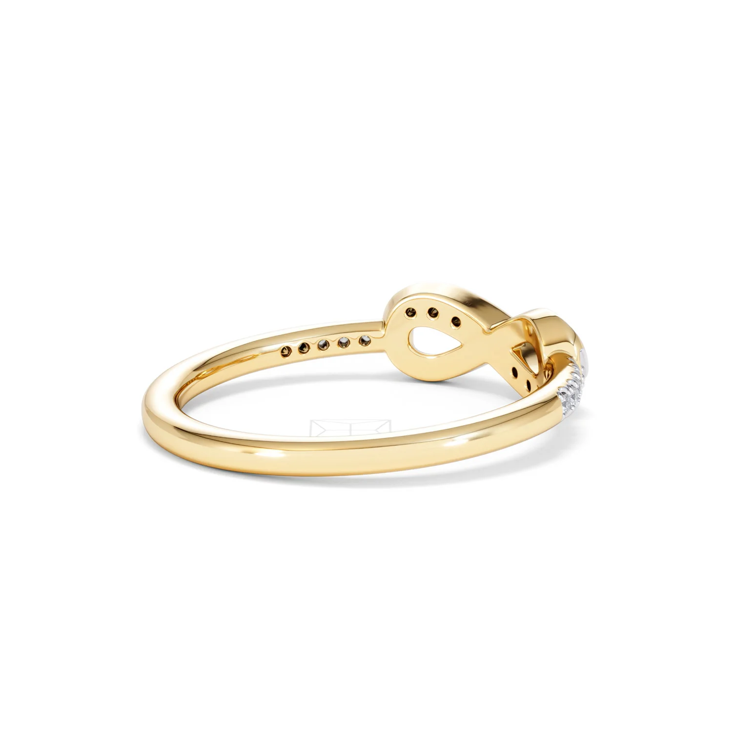 Infinity Love 0.13ct Lab Diamond Pavé Ring in 18K Gold Vermeil - Image 39
