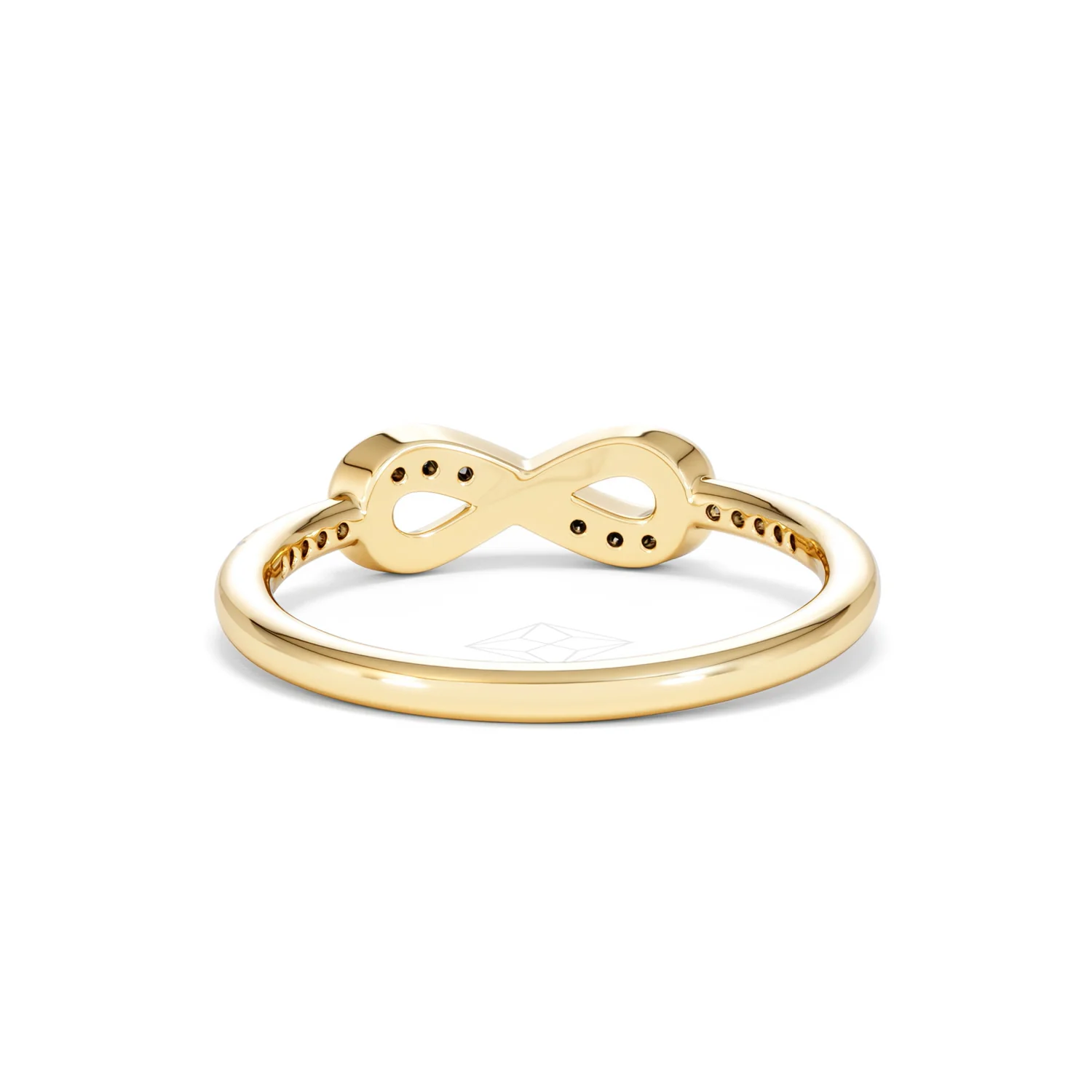 Infinity Love 0.13ct Lab Diamond Pavé Ring in 18K Gold Vermeil - Image 50