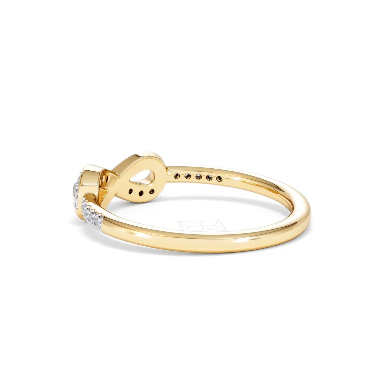 Infinity Love 0.13ct Lab Diamond Pavé Ring in 18K Gold Vermeil - Image 61