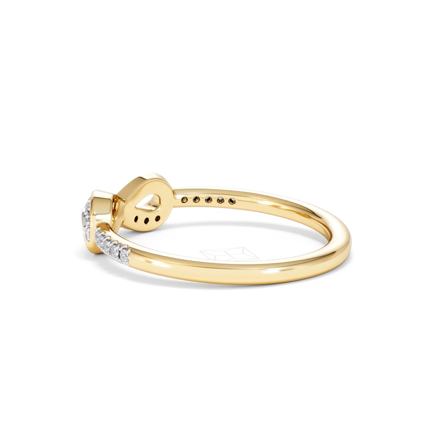 Infinity Love 0.13ct Lab Diamond Pavé Ring in 18K Gold Vermeil - Image 63