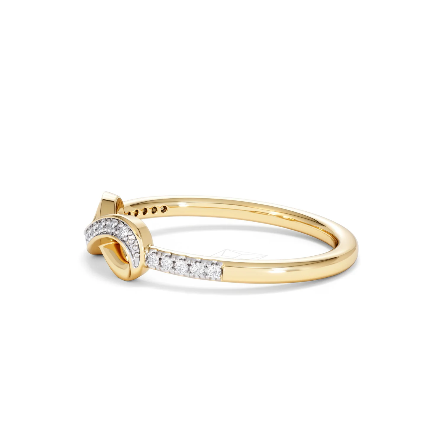 Infinity Love 0.13ct Lab Diamond Pavé Ring in 18K Gold Vermeil - Image 72