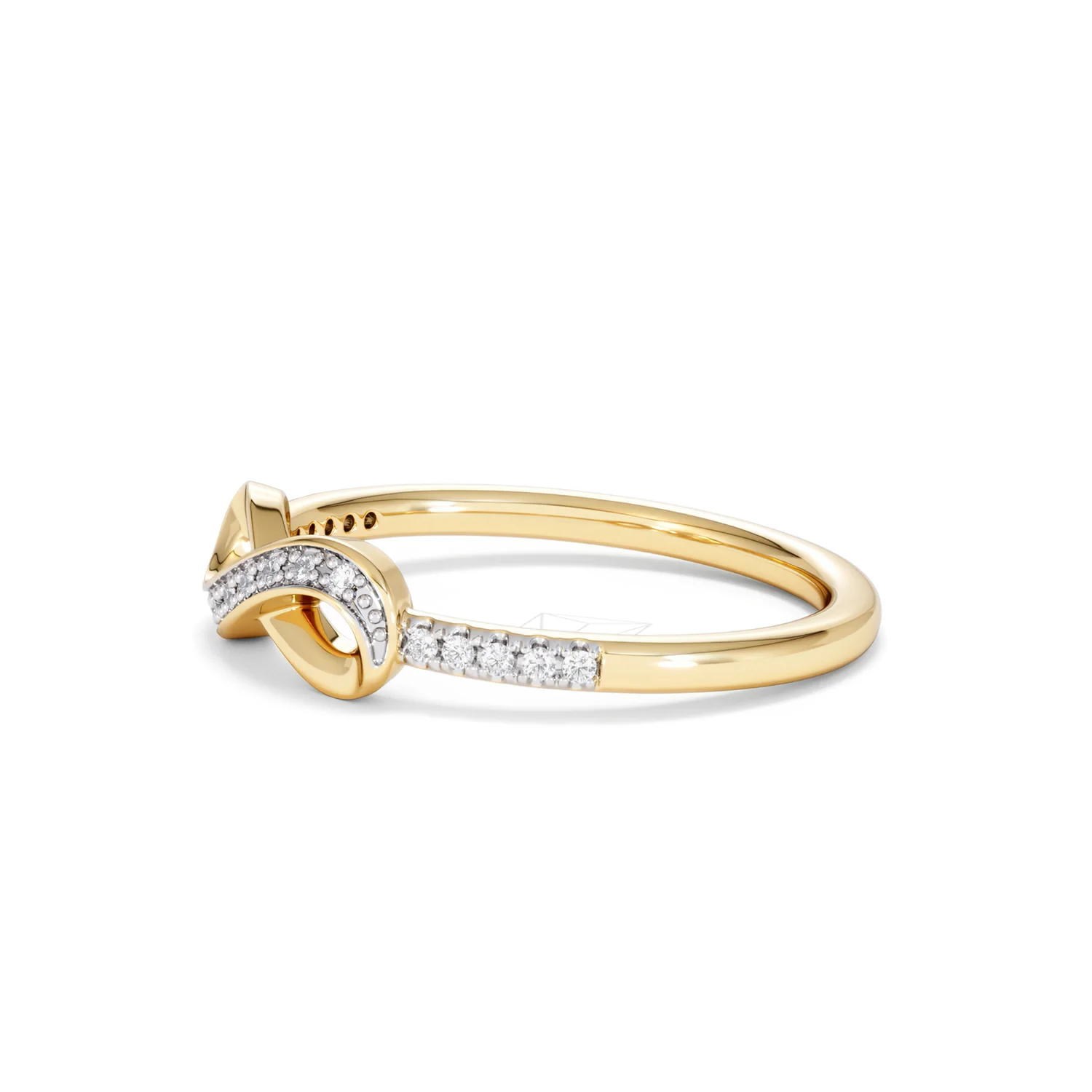 Infinity Love 0.13ct Lab Diamond Pavé Ring in 18K Gold Vermeil - Image 74