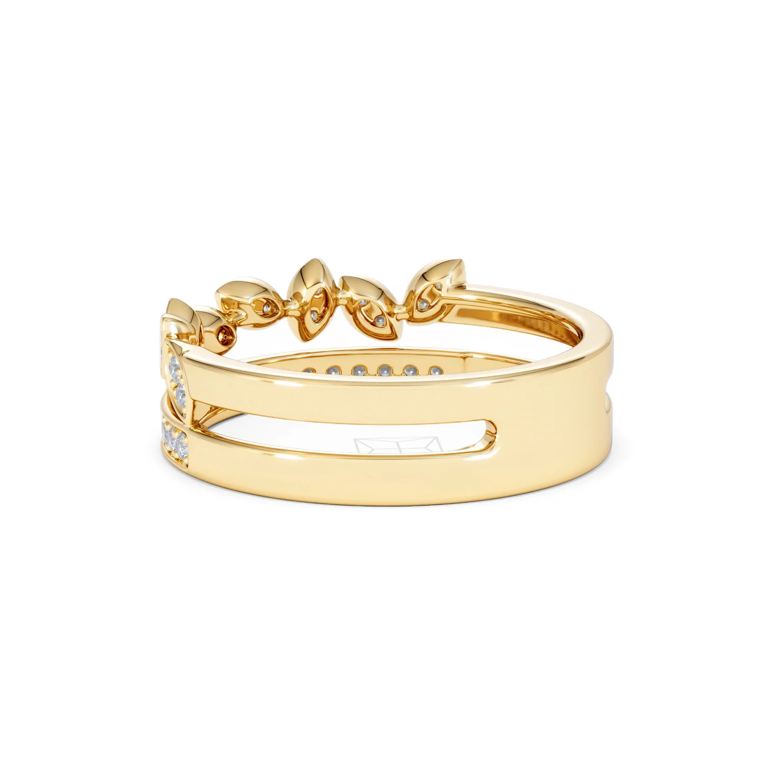 Interlocking Marquise Stacking Lab Diamond Ring 0.25ct in 18K Gold Vermeil - Image 61