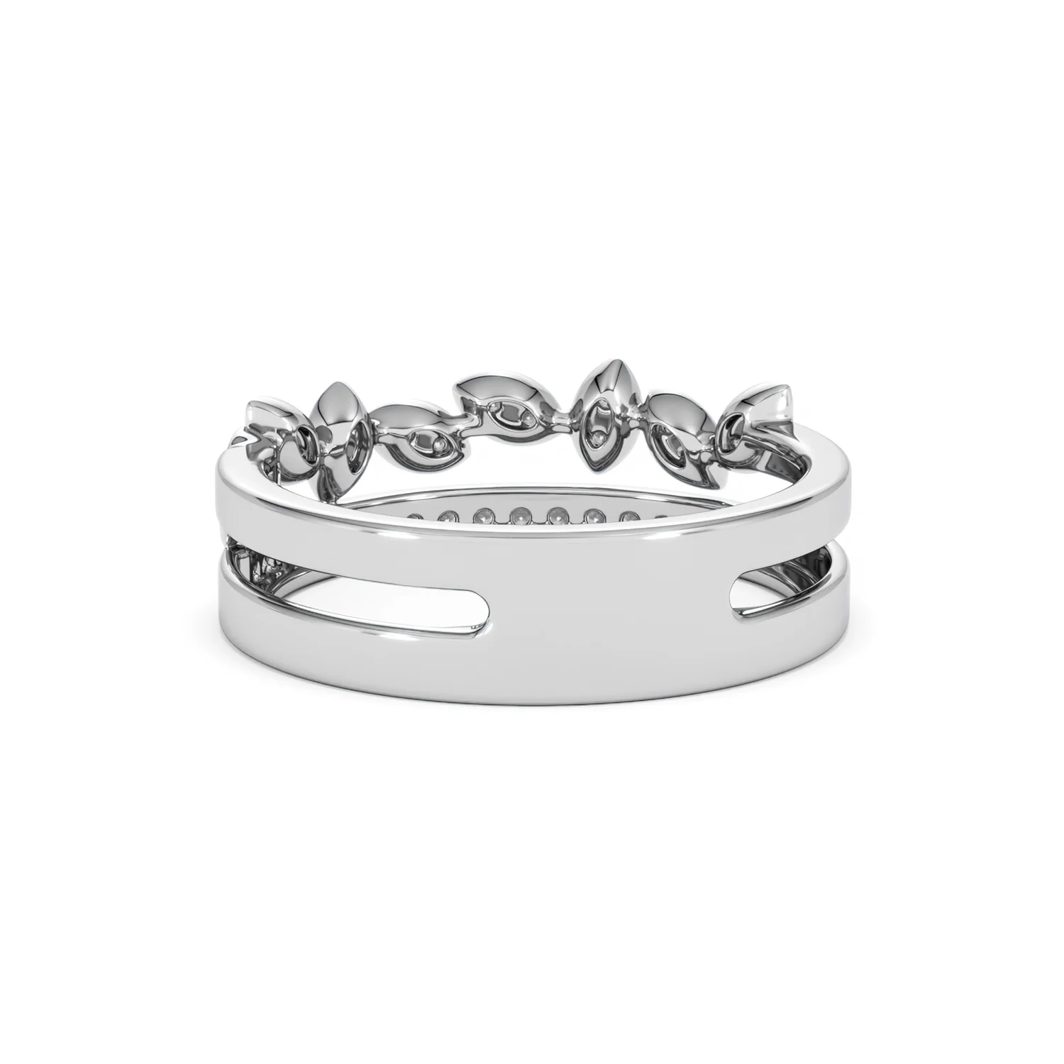 Interlocking Marquise Stacking Lab Diamond Ring 0.25ct in 925 Silver - Image 53
