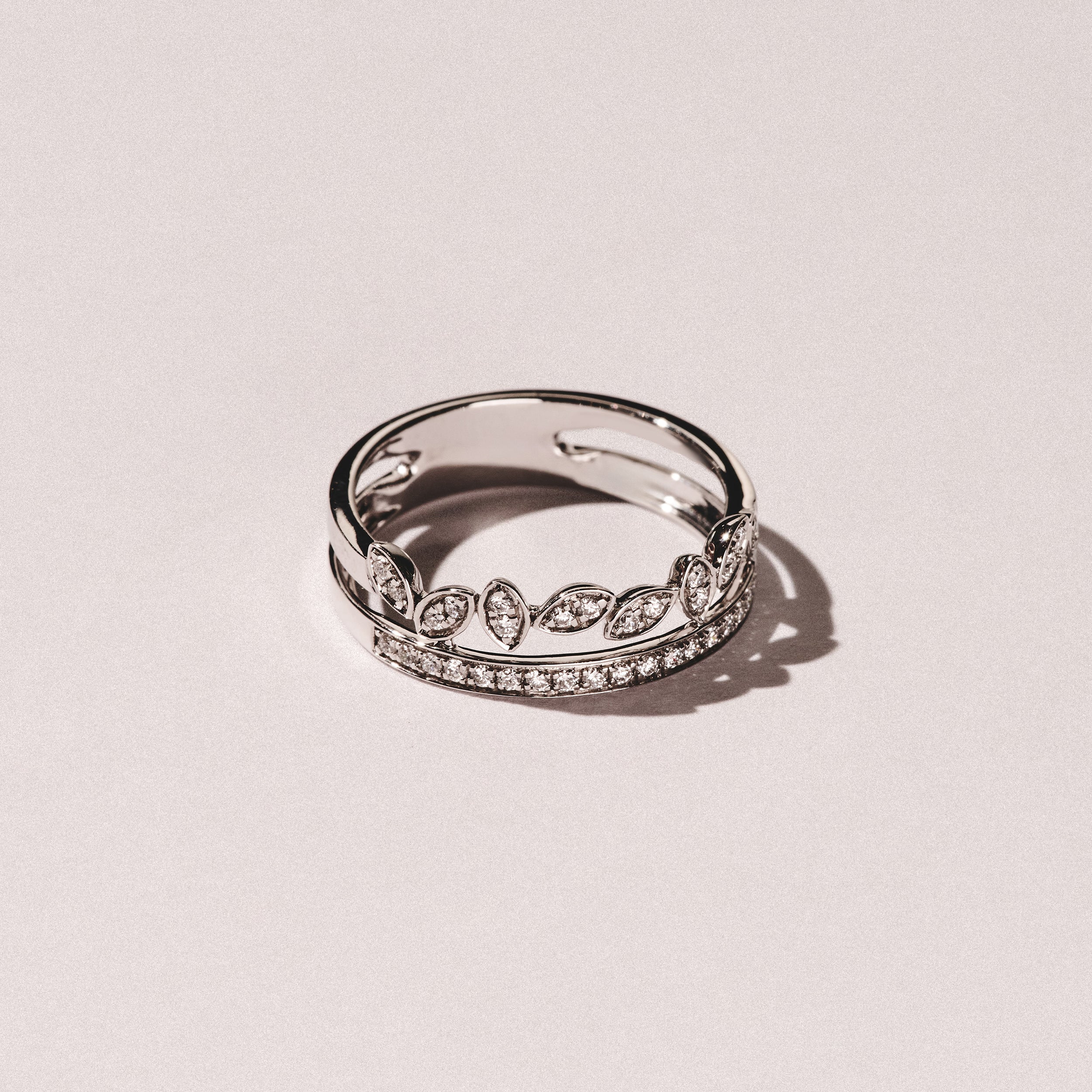Interlocking Marquise Stacking Lab Diamond Ring 0.25ct in 925 Silver - Image 6
