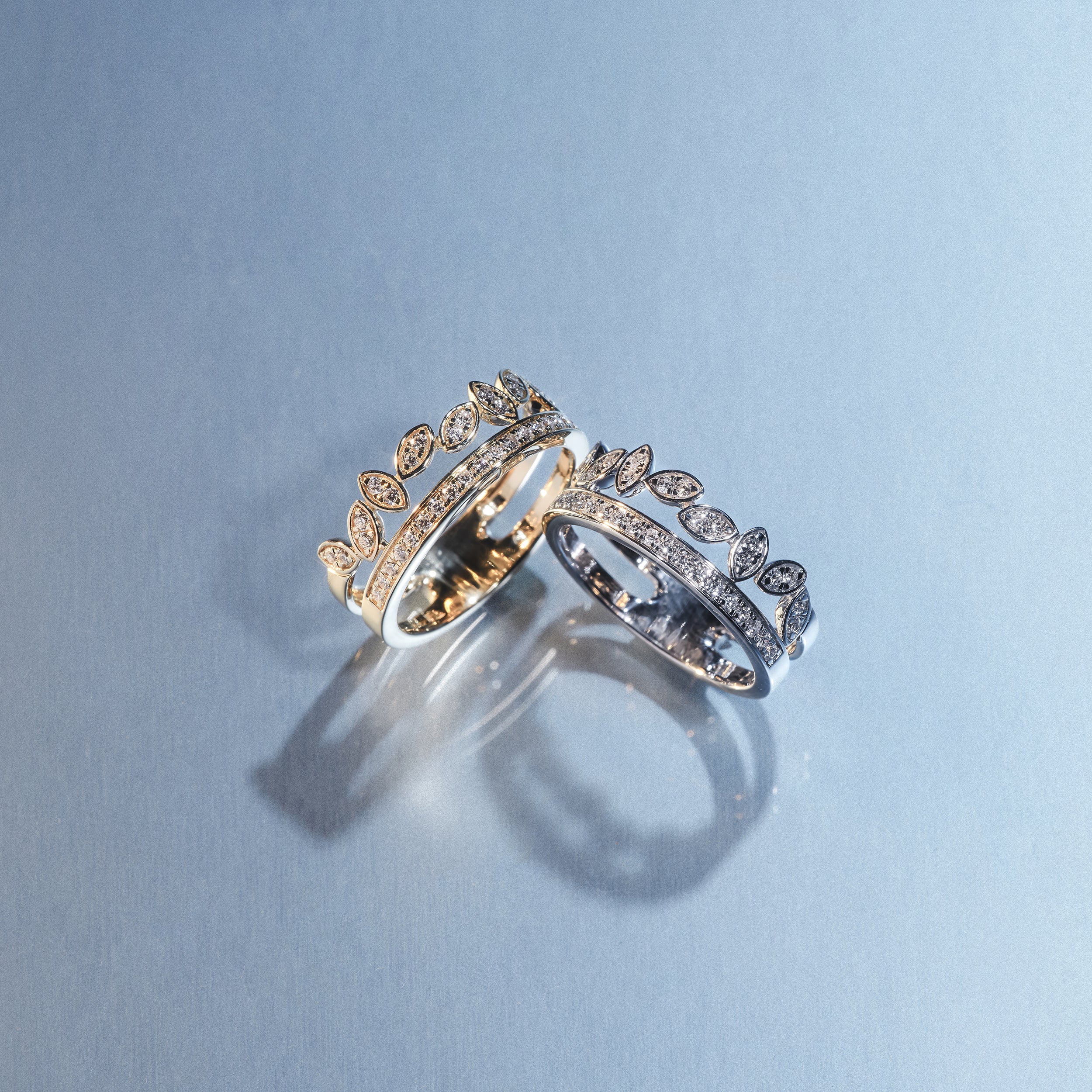 Interlocking Marquise Stacking Lab Diamond Ring 0.25ct in 925 Silver - Image 8