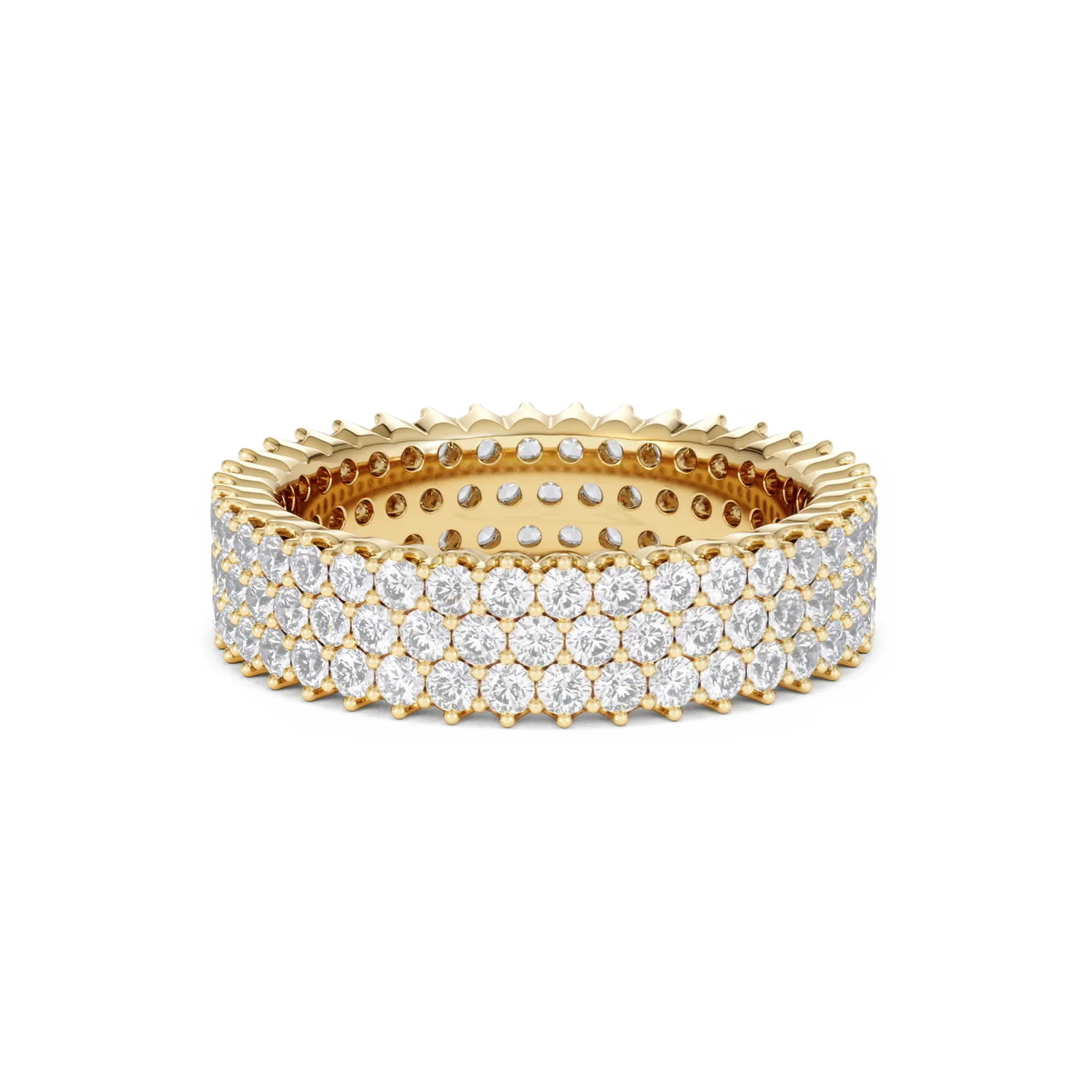 Jasmine Lab Diamond Pave Eternity Ring 2.00ct G/VS in 18K Gold - Image 12