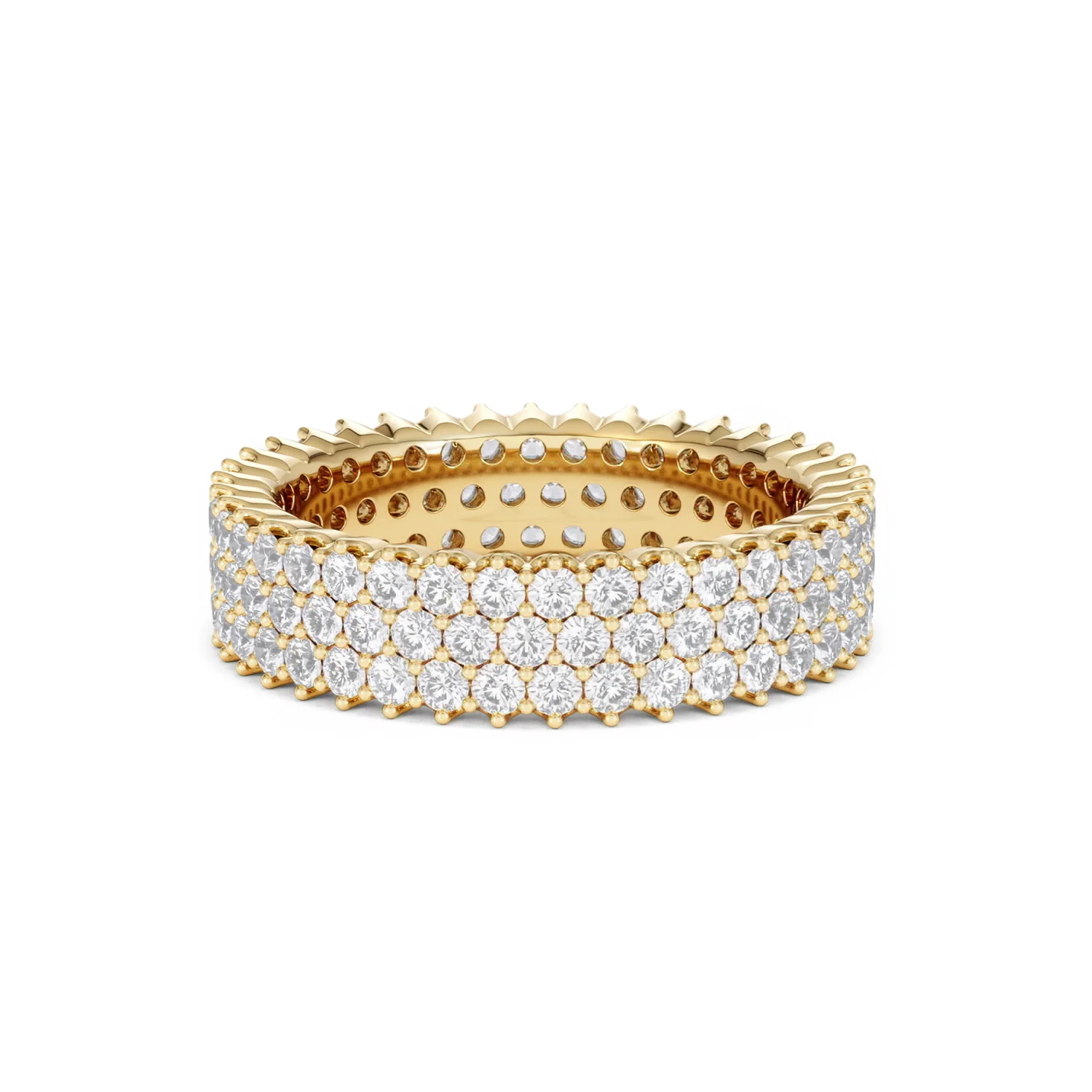Jasmine Lab Diamond Pave Eternity Ring 2.00ct G/VS in 18K Gold - Image 18