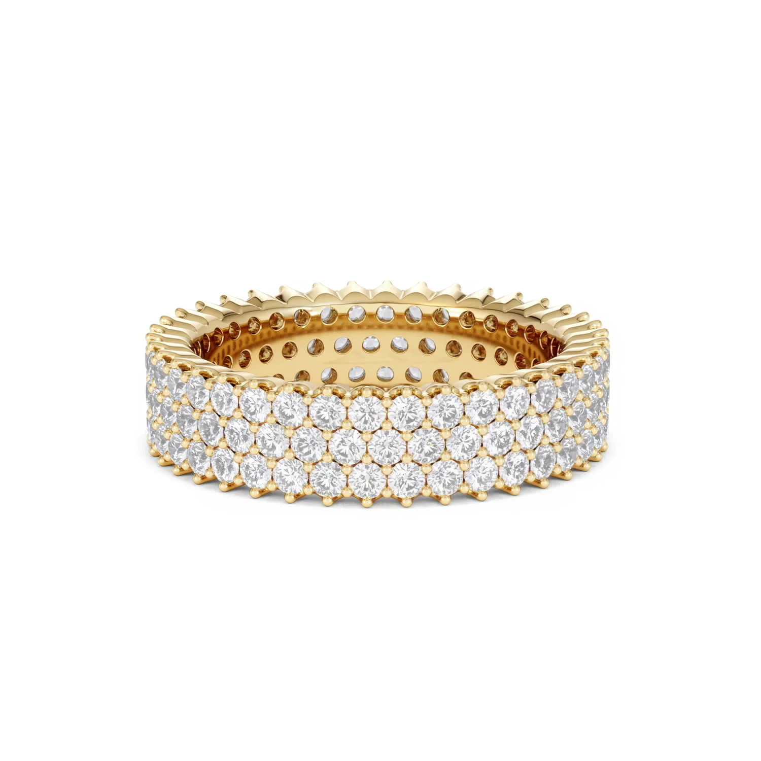 Jasmine Lab Diamond Pave Eternity Ring 2.00ct G/VS in 18K Gold - Image 19