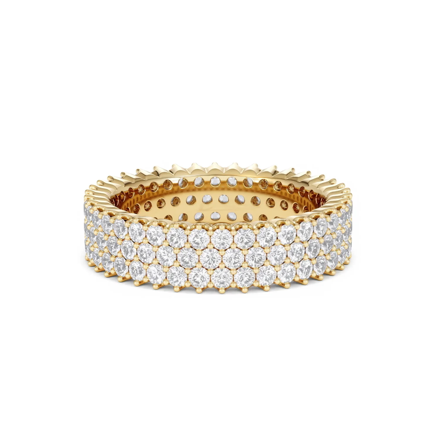 Jasmine Lab Diamond Pave Eternity Ring 2.00ct G/VS in 18K Gold - Image 22