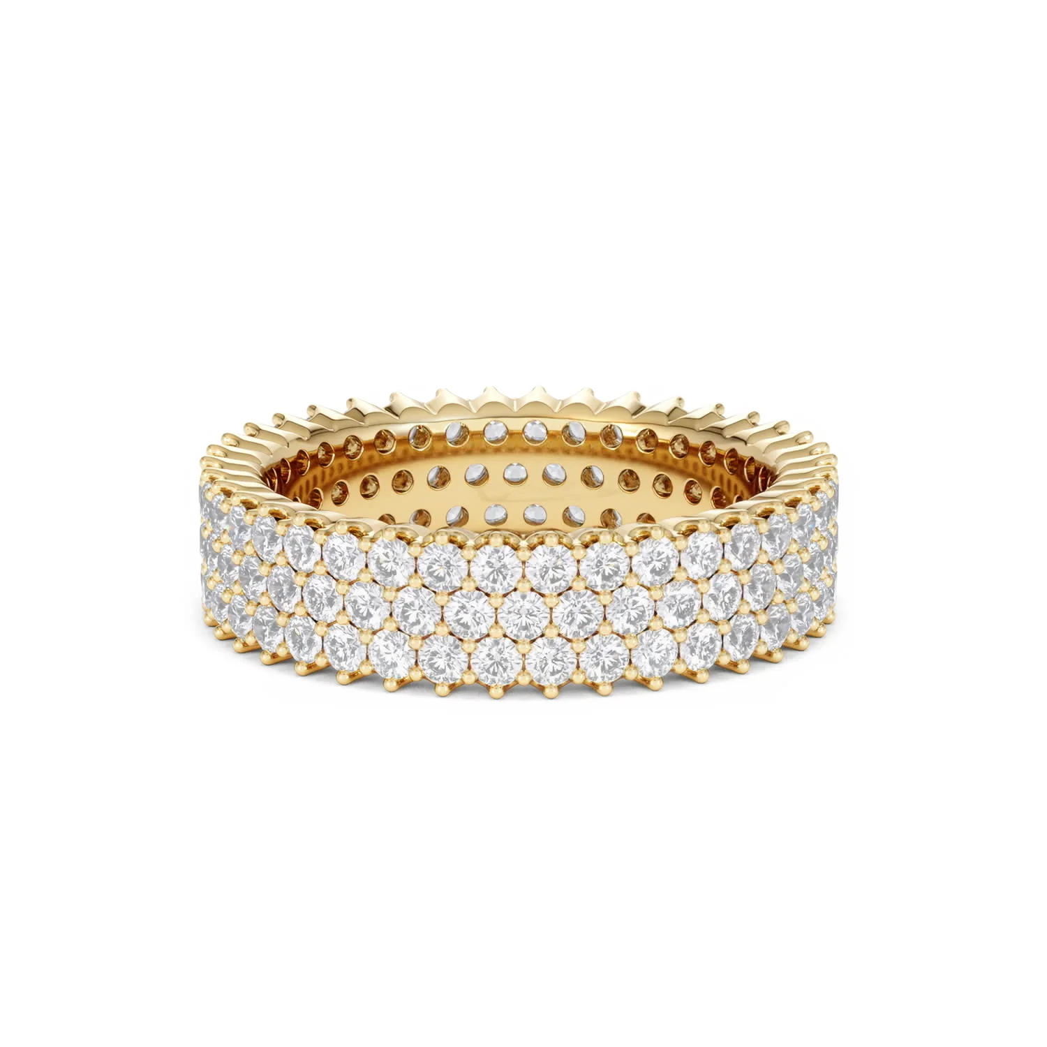 Jasmine Lab Diamond Pave Eternity Ring 2.00ct G/VS in 18K Gold - Image 23