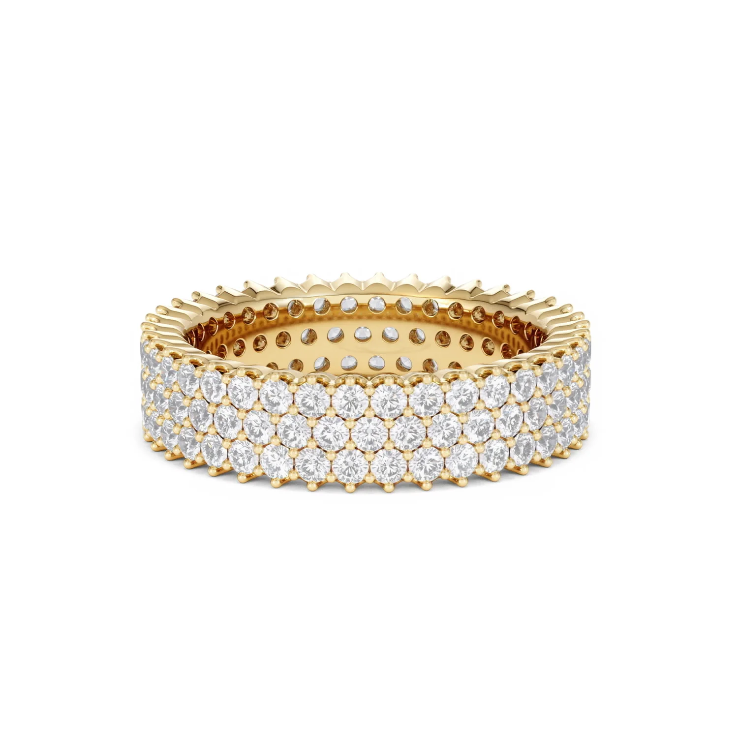Jasmine Lab Diamond Pave Eternity Ring 2.00ct G/VS in 18K Gold - Image 25