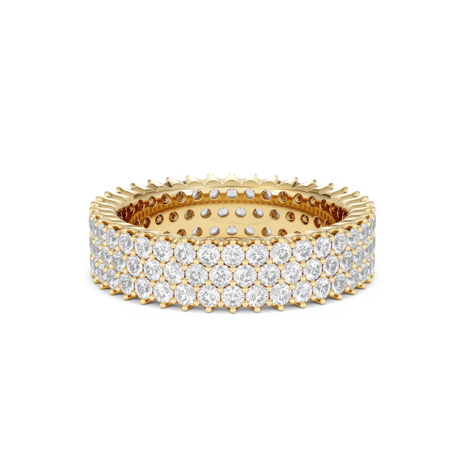 Jasmine Lab Diamond Pave Eternity Ring 2.00ct G/VS in 18K Gold - Image 26