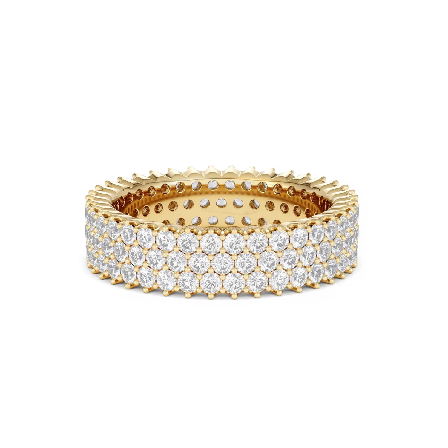 Jasmine Lab Diamond Pave Eternity Ring 2.00ct G/VS in 18K Gold - Image 27