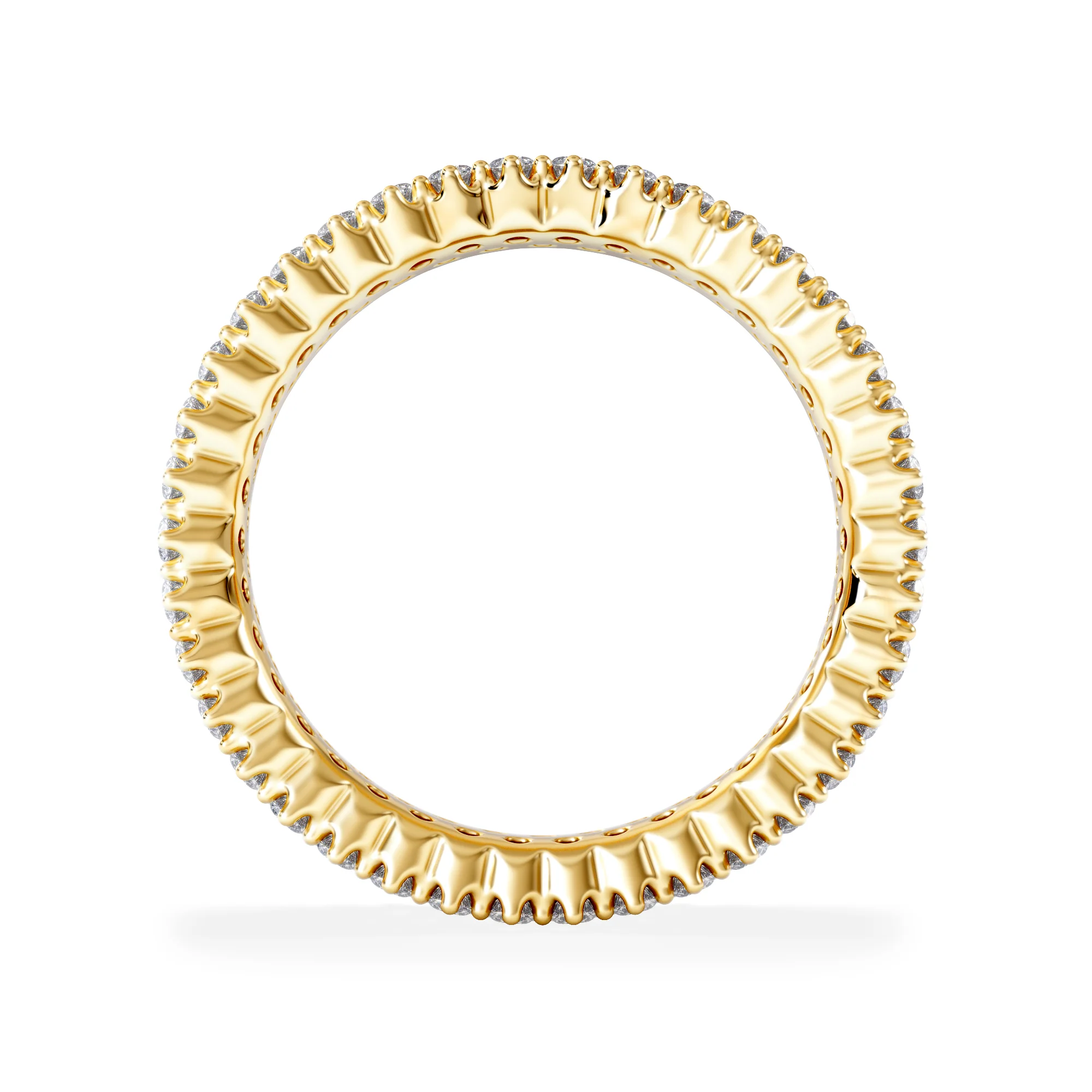 Jasmine Lab Diamond Pave Eternity Ring 2.00ct G/VS in 18K Gold - Image 3