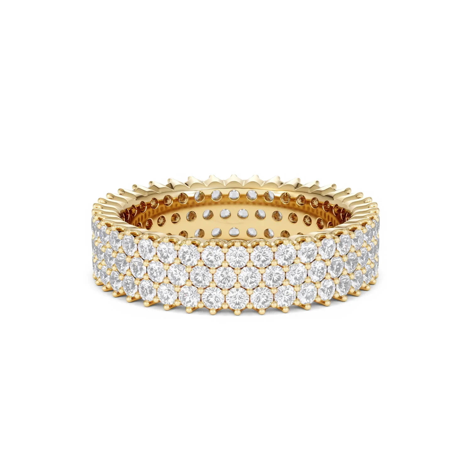 Jasmine Lab Diamond Pave Eternity Ring 2.00ct G/VS in 18K Gold - Image 47