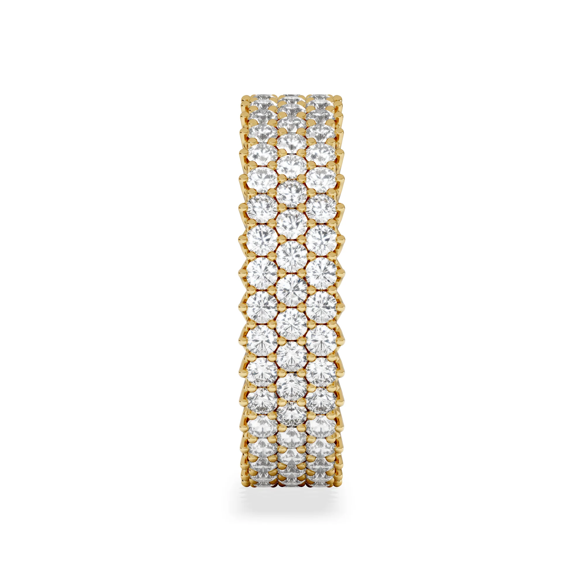 Jasmine Lab Diamond Pave Eternity Ring 2.00ct G/VS in 18K Gold - Image 5