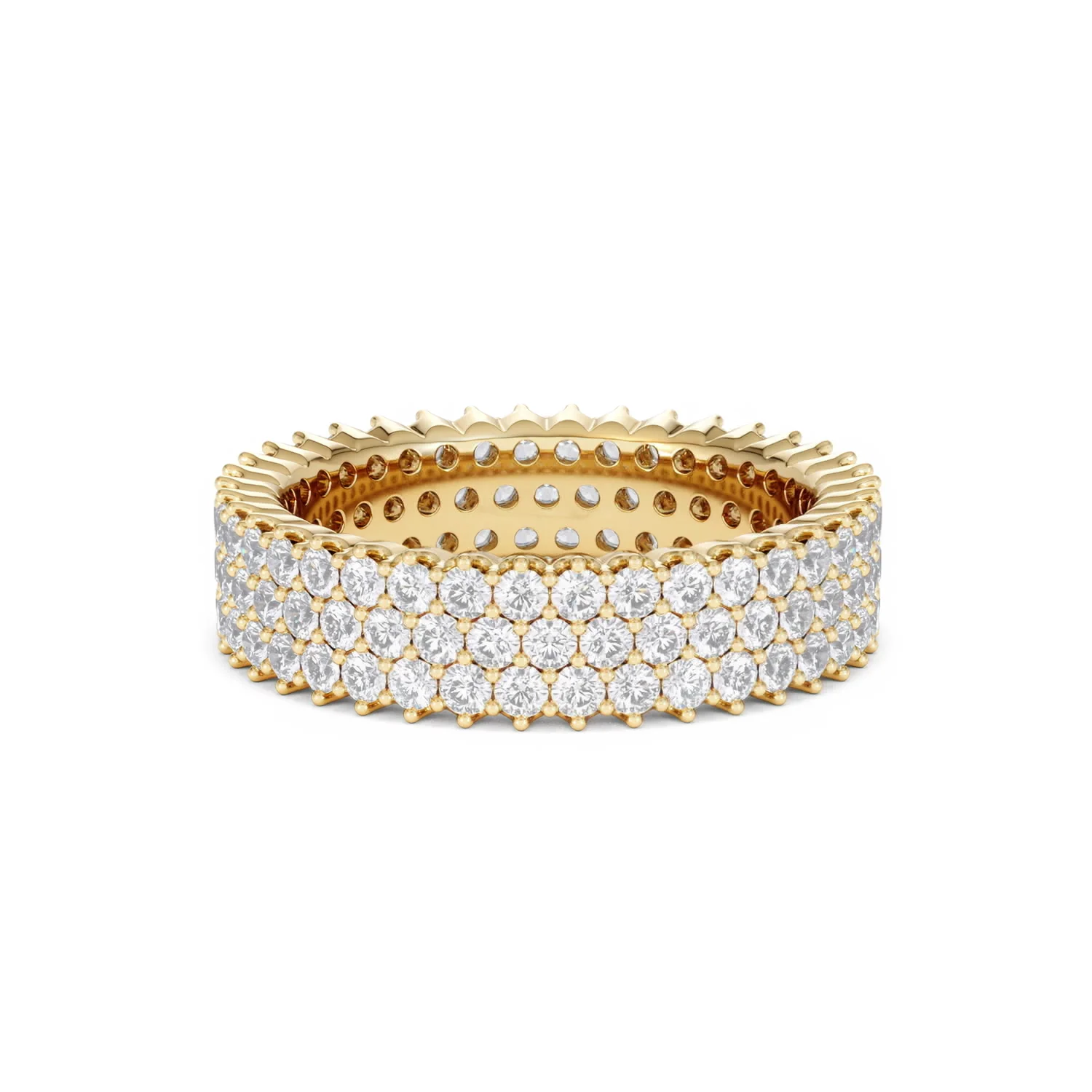 Jasmine Lab Diamond Pave Eternity Ring 2.00ct G/VS in 18K Gold - Image 52