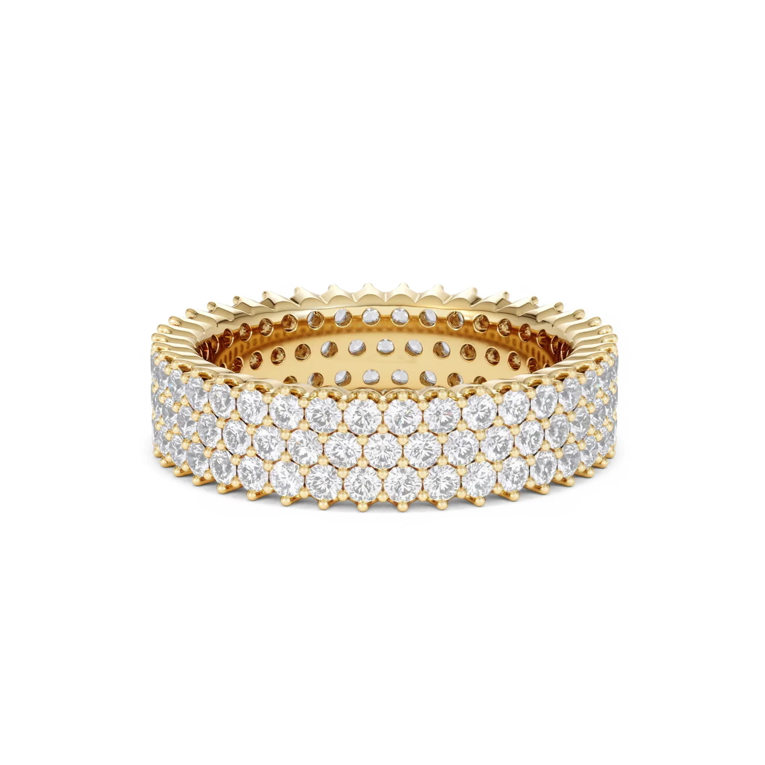 Jasmine Lab Diamond Pave Eternity Ring 2.00ct G/VS in 18K Gold - Image 54