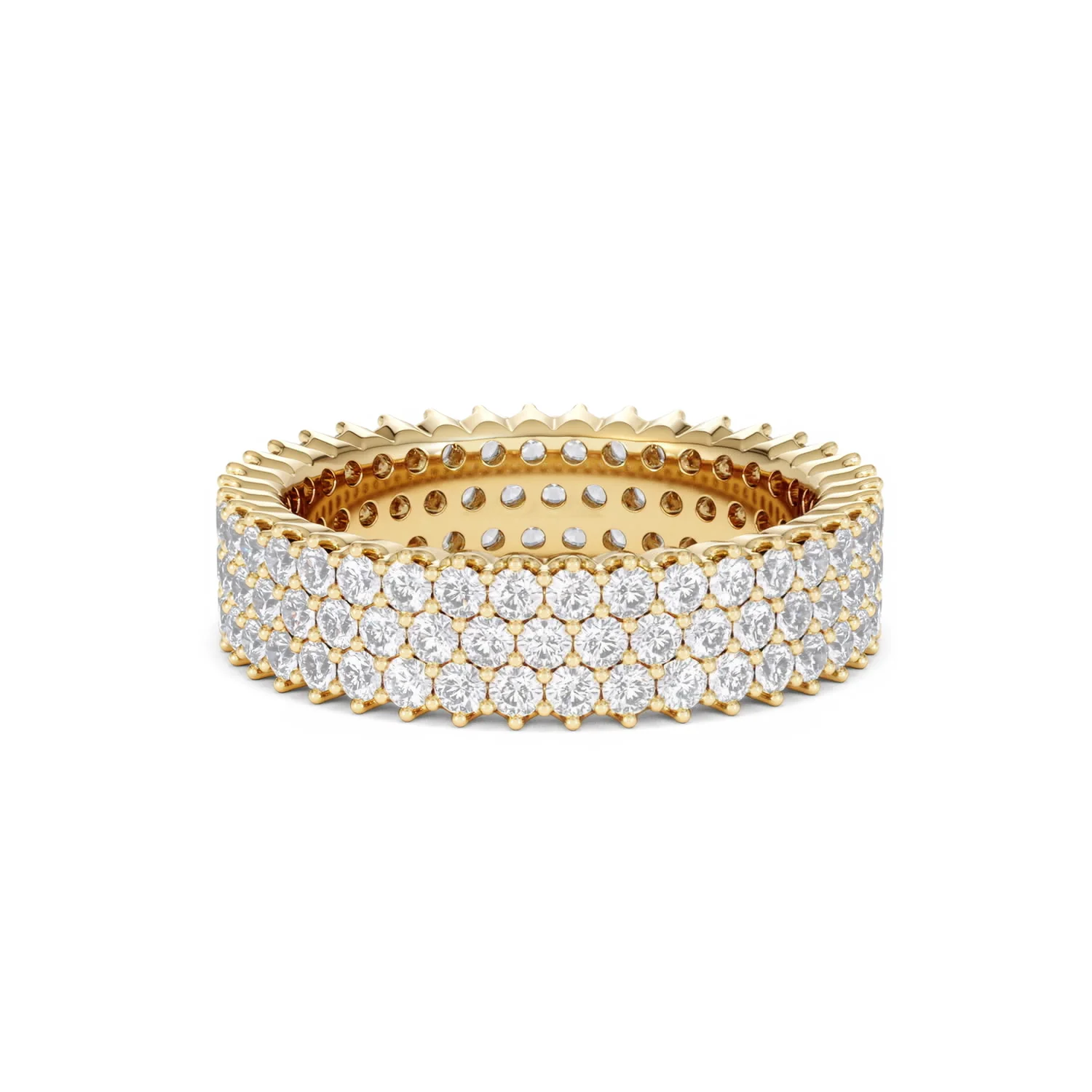 Jasmine Lab Diamond Pave Eternity Ring 2.00ct G/VS in 18K Gold - Image 58
