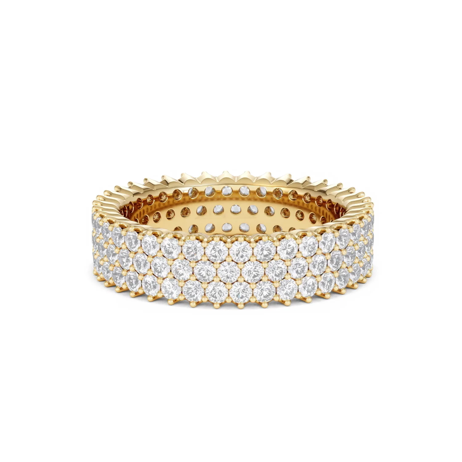 Jasmine Lab Diamond Pave Eternity Ring 2.00ct G/VS in 18K Gold - Image 60