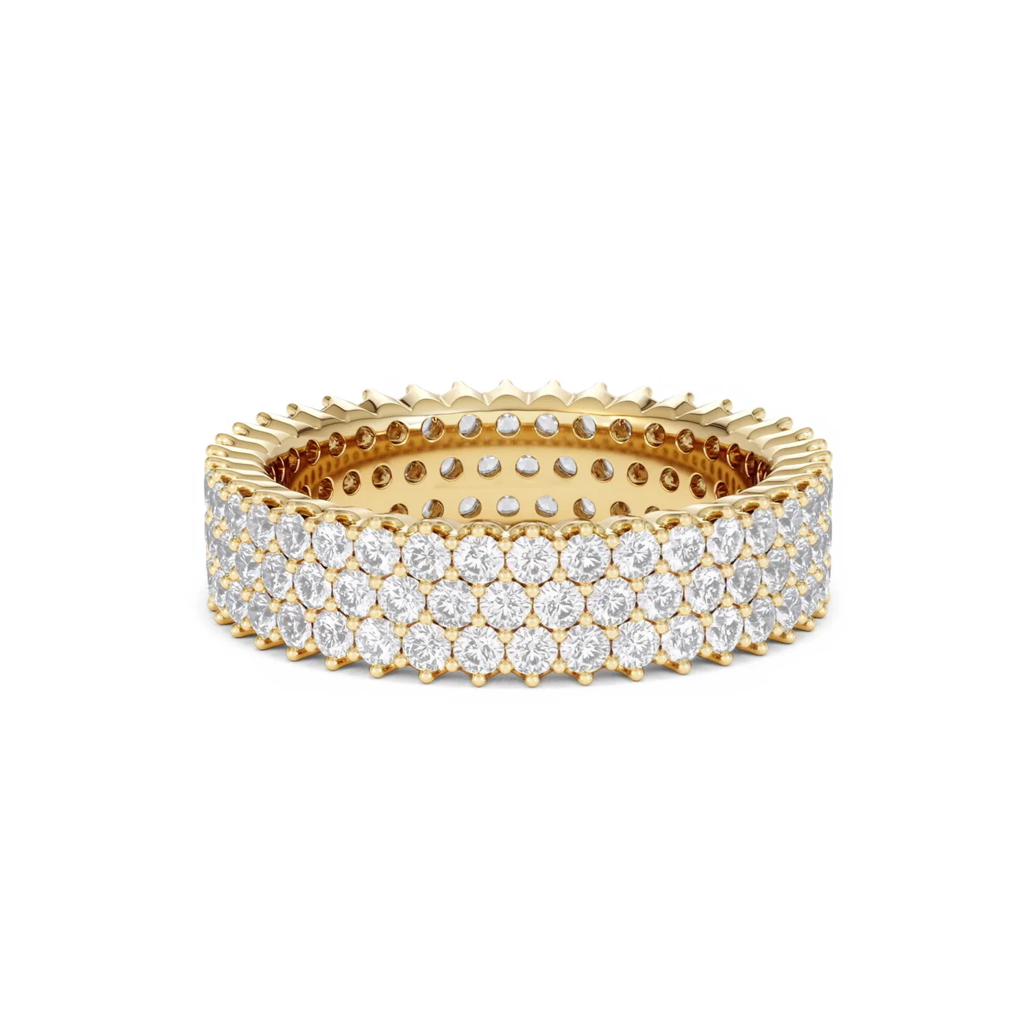 Jasmine Lab Diamond Pave Eternity Ring 2.00ct G/VS in 18K Gold - Image 62
