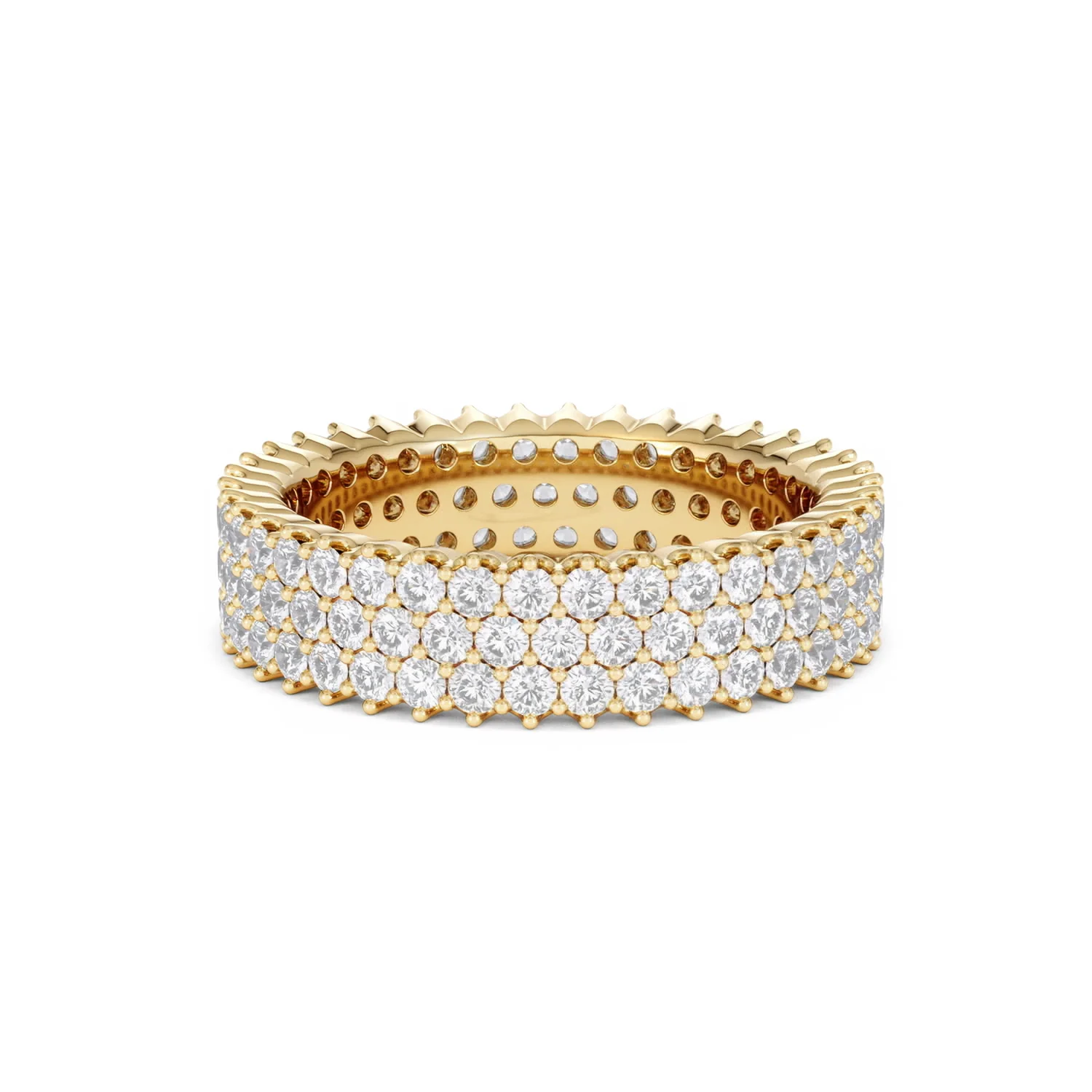 Jasmine Lab Diamond Pave Eternity Ring 2.00ct G/VS in 18K Gold - Image 69