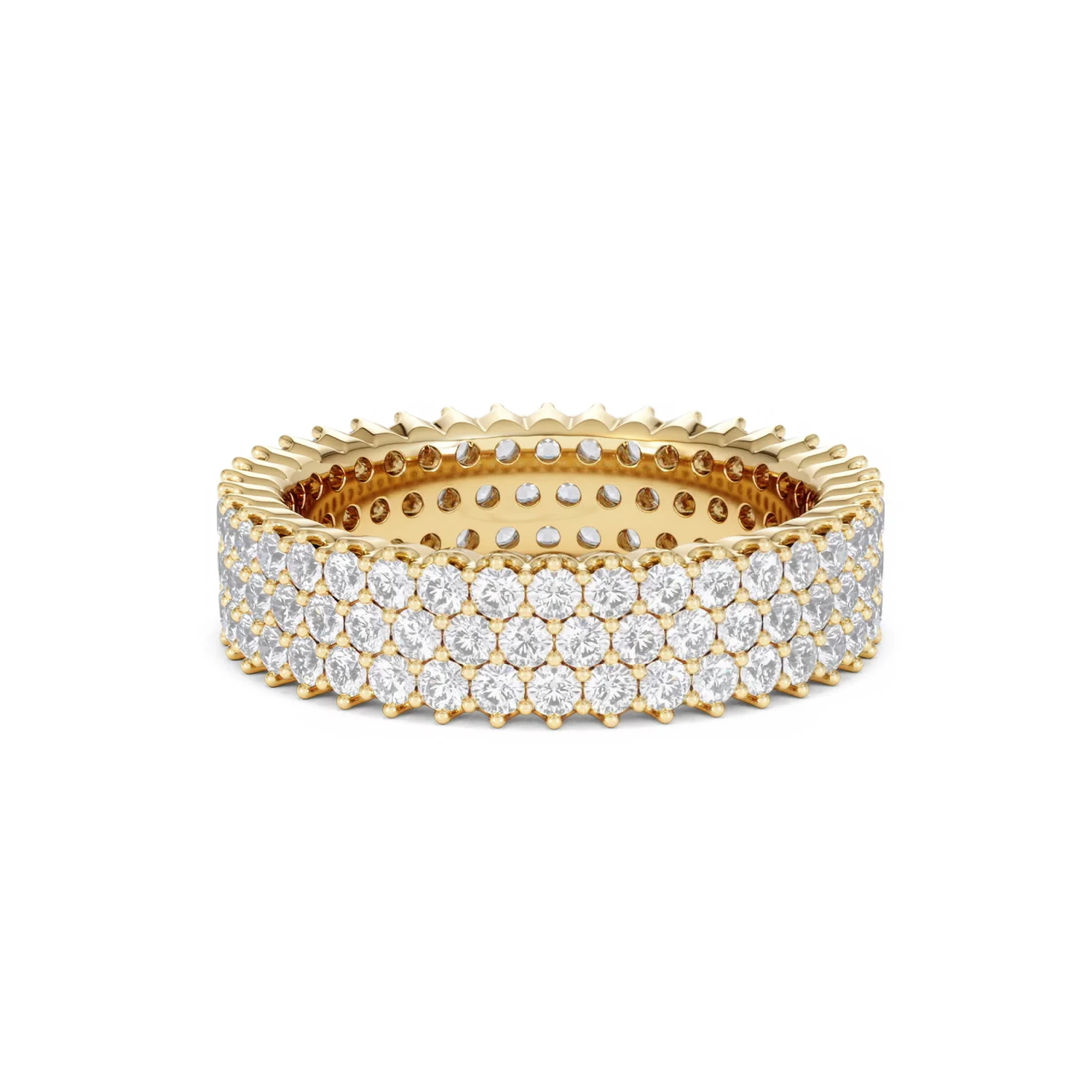 Jasmine Lab Diamond Pave Eternity Ring 2.00ct G/VS in 18K Gold - Image 70