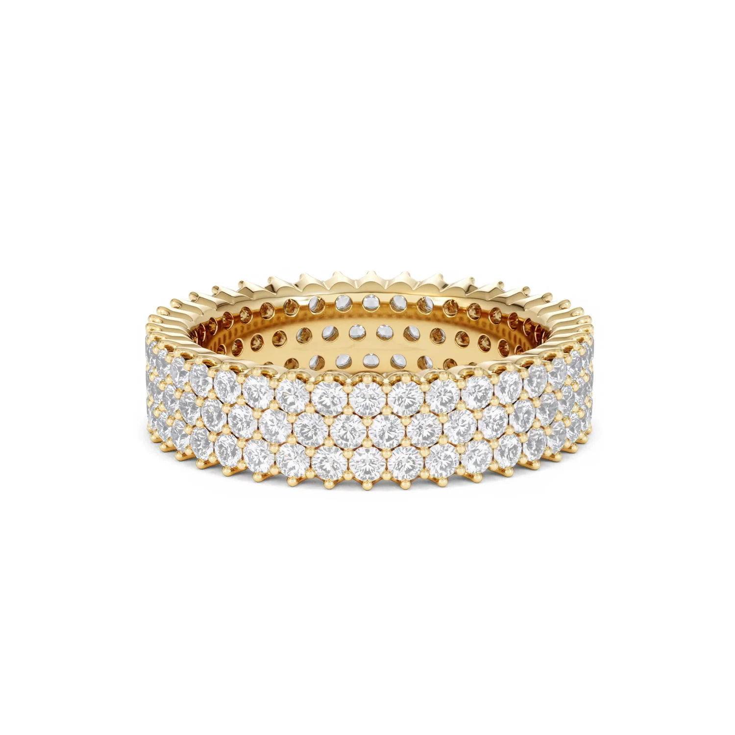 Jasmine Lab Diamond Pave Eternity Ring 2.00ct G/VS in 18K Gold - Image 78