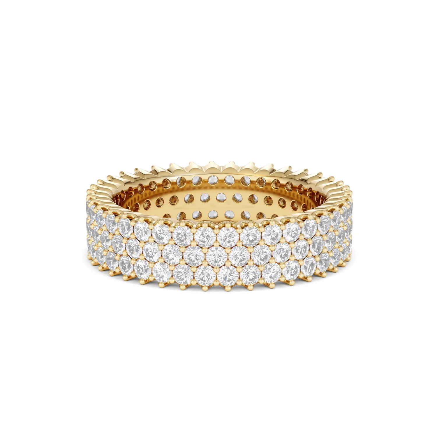 Jasmine Lab Diamond Pave Eternity Ring 2.00ct G/VS in 18K Gold - Image 81
