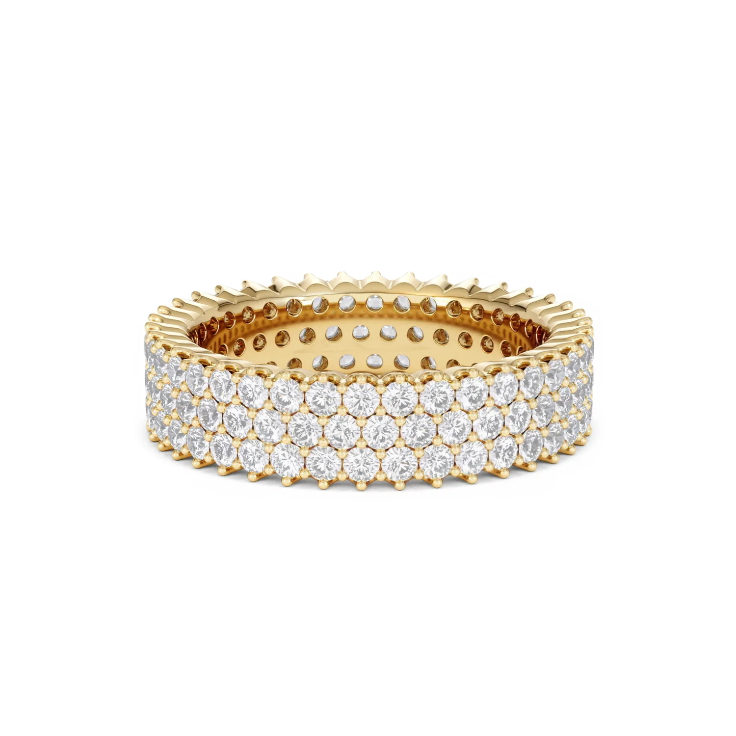 Jasmine Lab Diamond Pave Eternity Ring 2.00ct G/VS in 18K Gold - Image 82