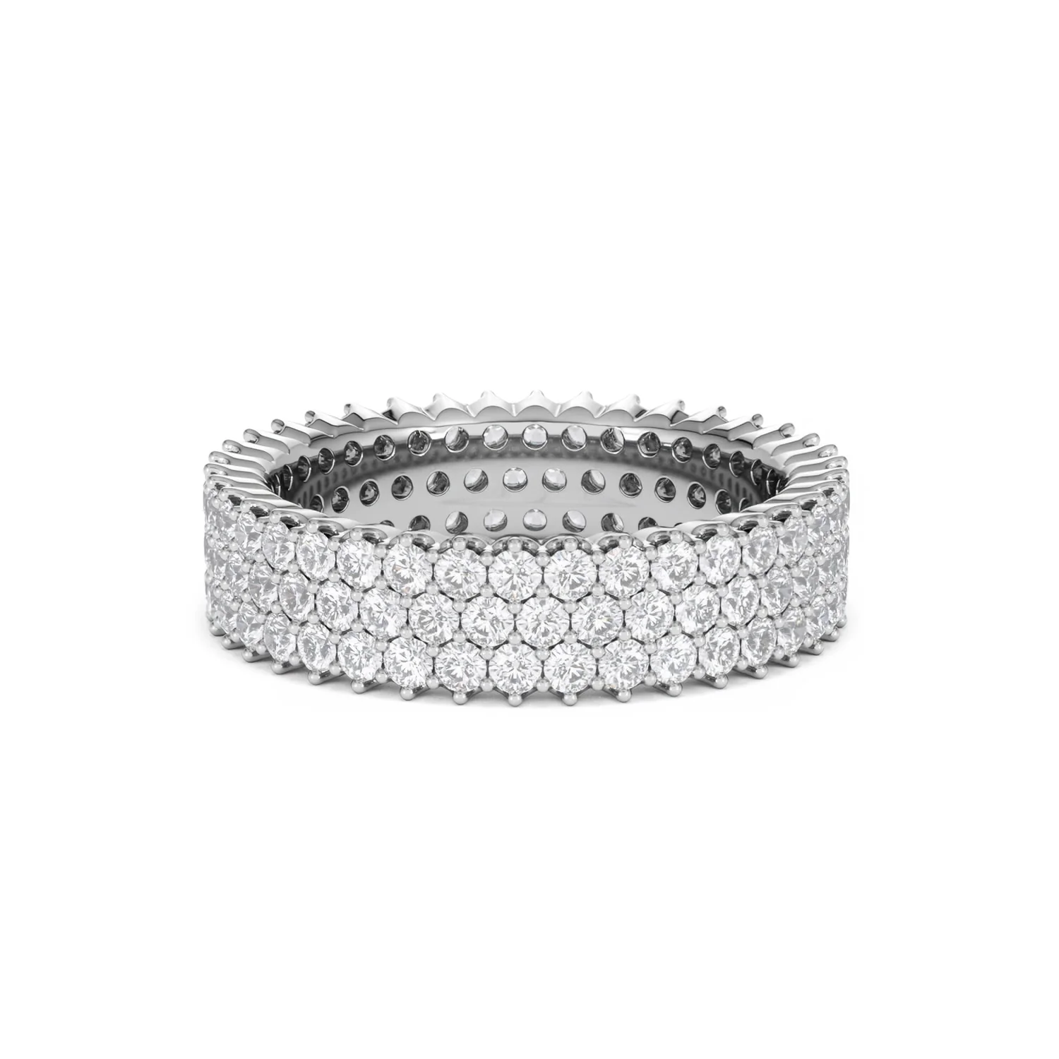 Jasmine Lab Diamond Pave Eternity Ring 2.00ct G/VS in Platinum - Image 15