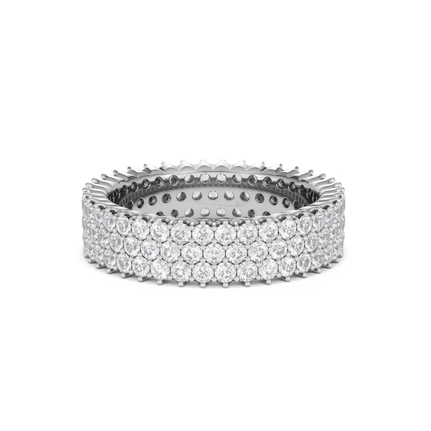 Jasmine Lab Diamond Pave Eternity Ring 2.00ct G/VS in Platinum - Image 27