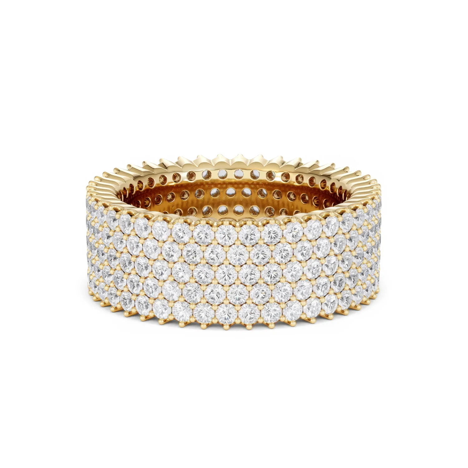 Jasmine Lab Diamond Pave Eternity Ring 3.00ct G/VS in 18K Gold - Image 51
