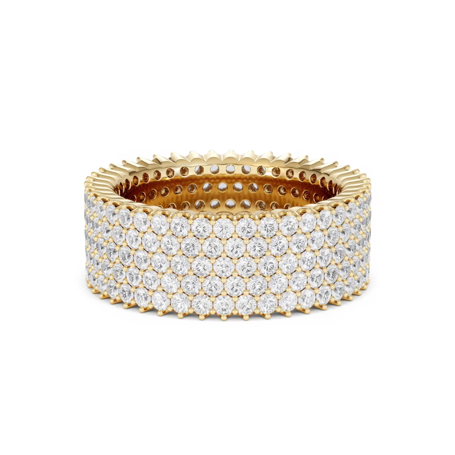 Jasmine Lab Diamond Pave Eternity Ring 3.00ct G/VS in 18K Gold - Image 55
