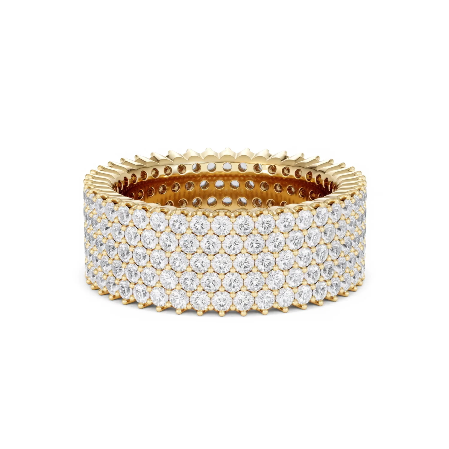 Jasmine Lab Diamond Pave Eternity Ring 3.00ct G/VS in 18K Gold - Image 57