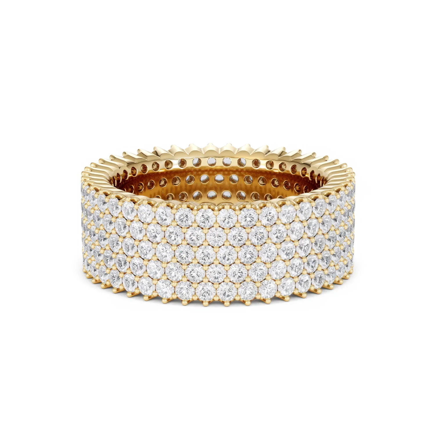 Jasmine Lab Diamond Pave Eternity Ring 3.00ct G/VS in 18K Gold - Image 58