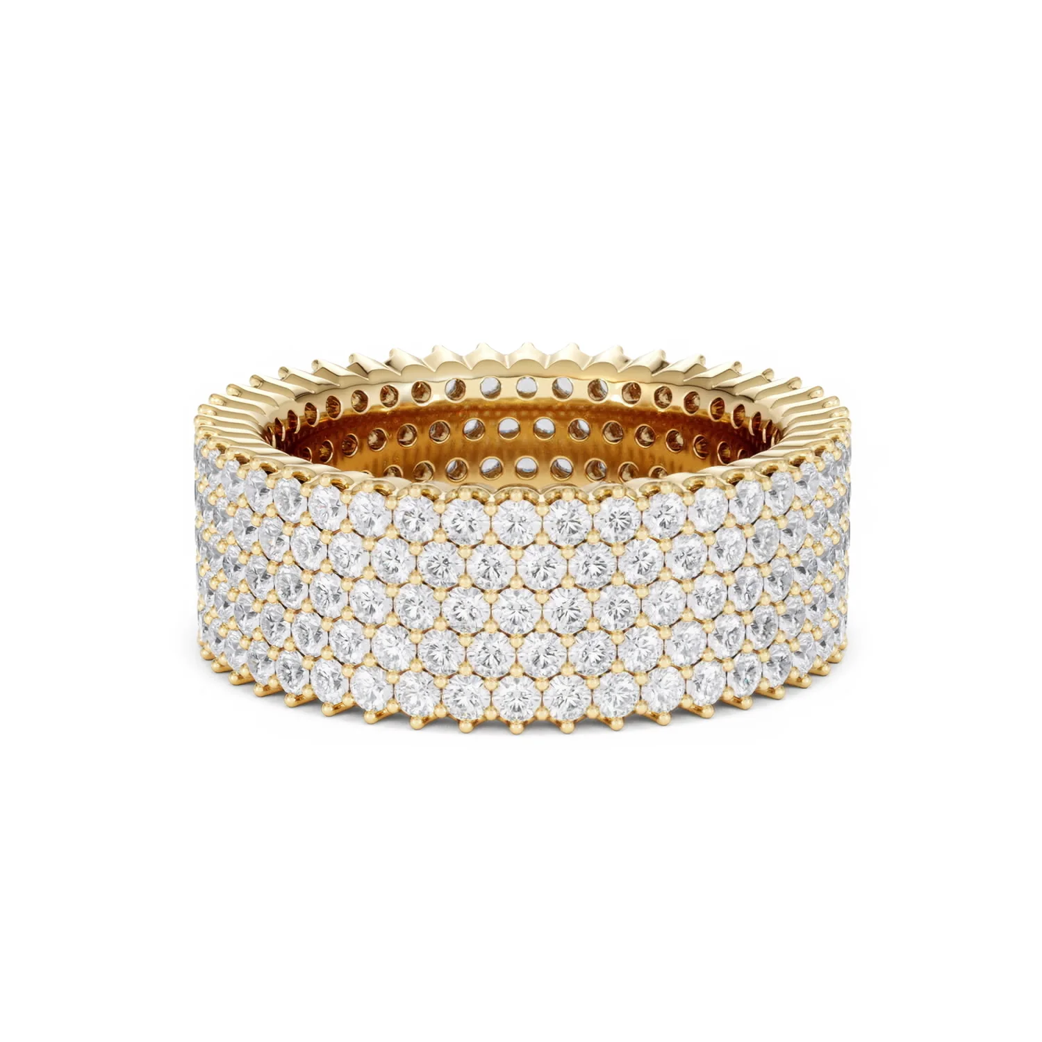 Jasmine Lab Diamond Pave Eternity Ring 3.00ct G/VS in 18K Gold - Image 59
