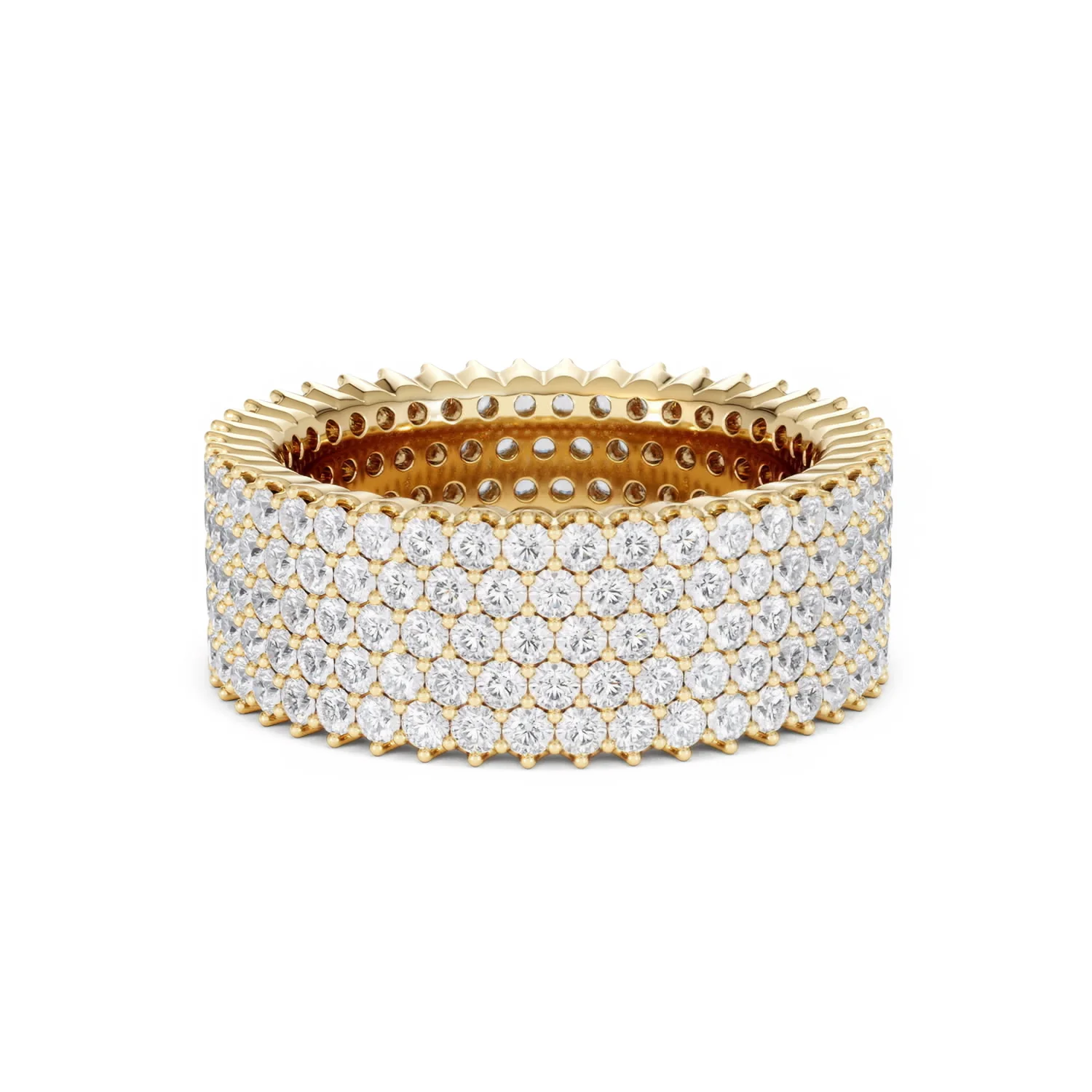 Jasmine Lab Diamond Pave Eternity Ring 3.00ct G/VS in 18K Gold - Image 66