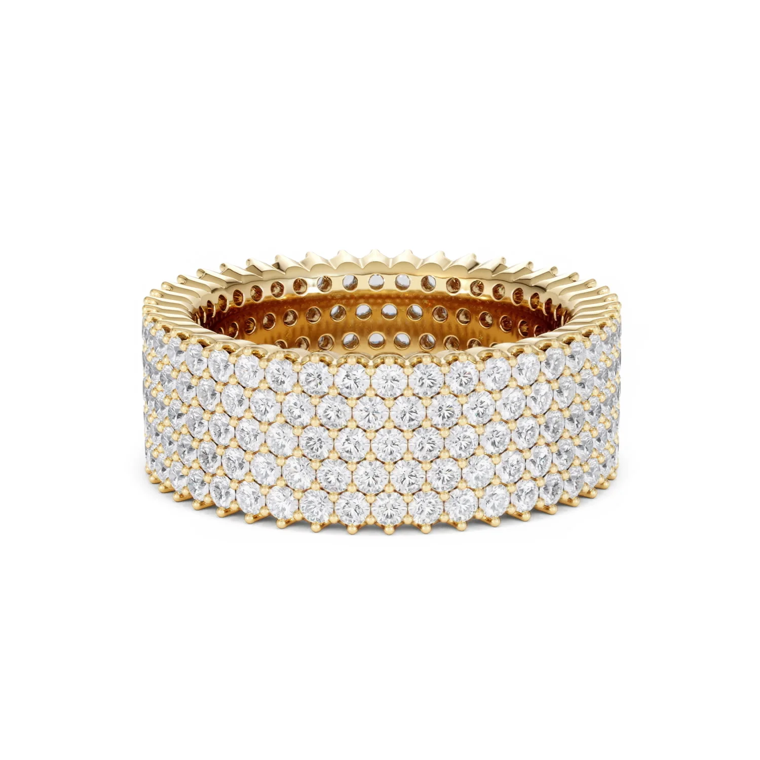 Jasmine Lab Diamond Pave Eternity Ring 3.00ct G/VS in 18K Gold - Image 69