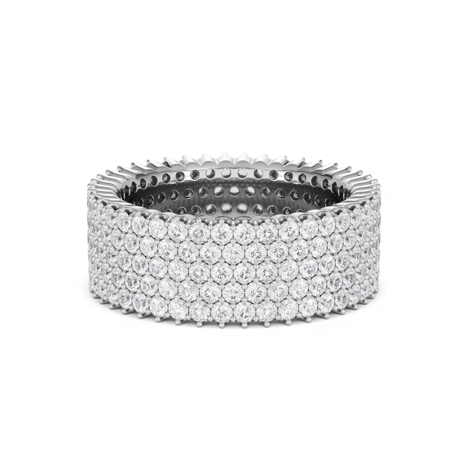 Jasmine Lab Diamond Pave Eternity Ring 3.00ct G/VS in 18K White Gold - Image 62