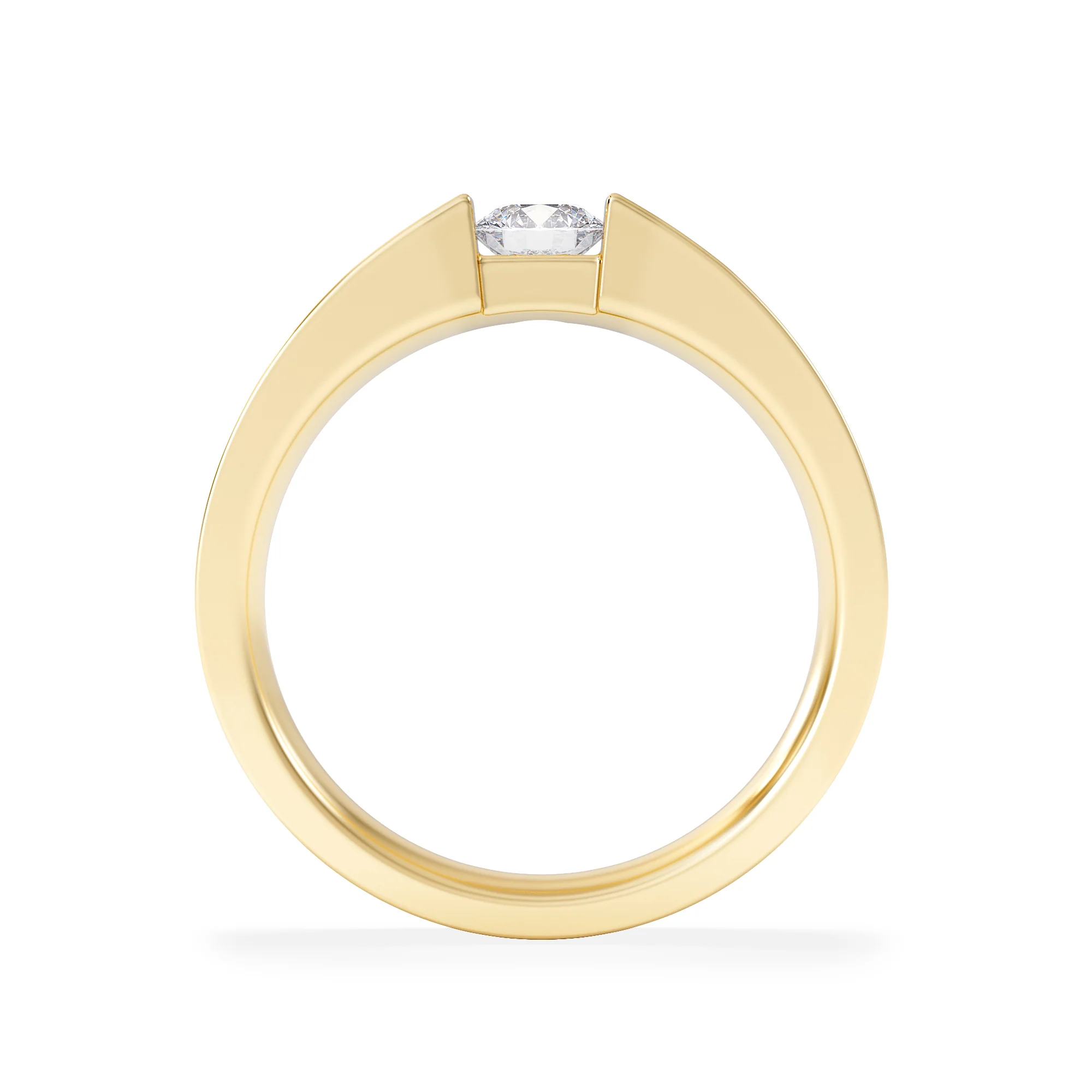 Jessica 0.25ct Round Cut Lab Diamond Solitaire Engagement Ring in 18K Gold Vermeil - Image 3