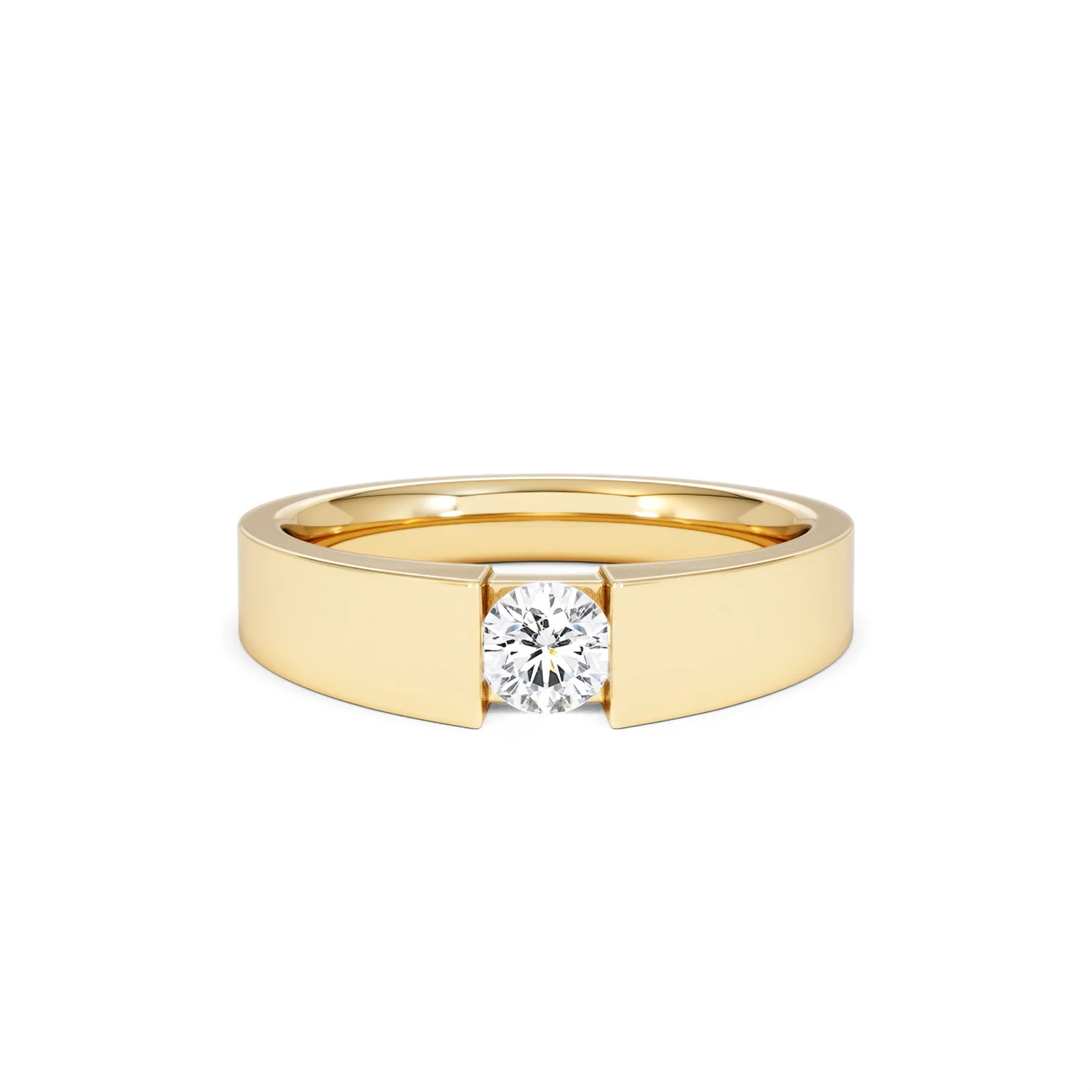 Jessica 0.25ct Round Cut Lab Diamond Solitaire Engagement Ring in 18K Gold Vermeil - Image 9