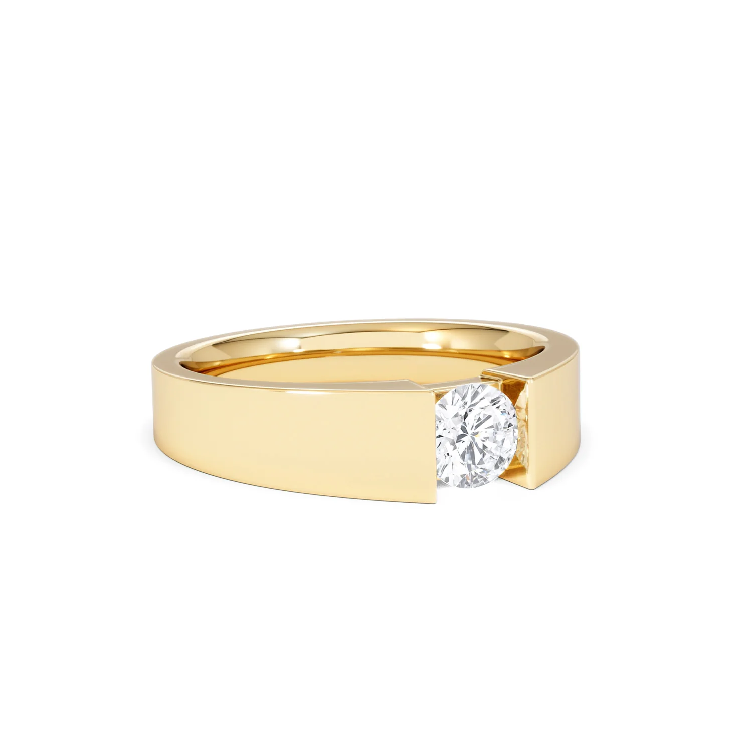Jessica 0.50ct Round Cut Lab Diamond Solitaire Engagement Ring in 18K Gold Vermeil - Image 15